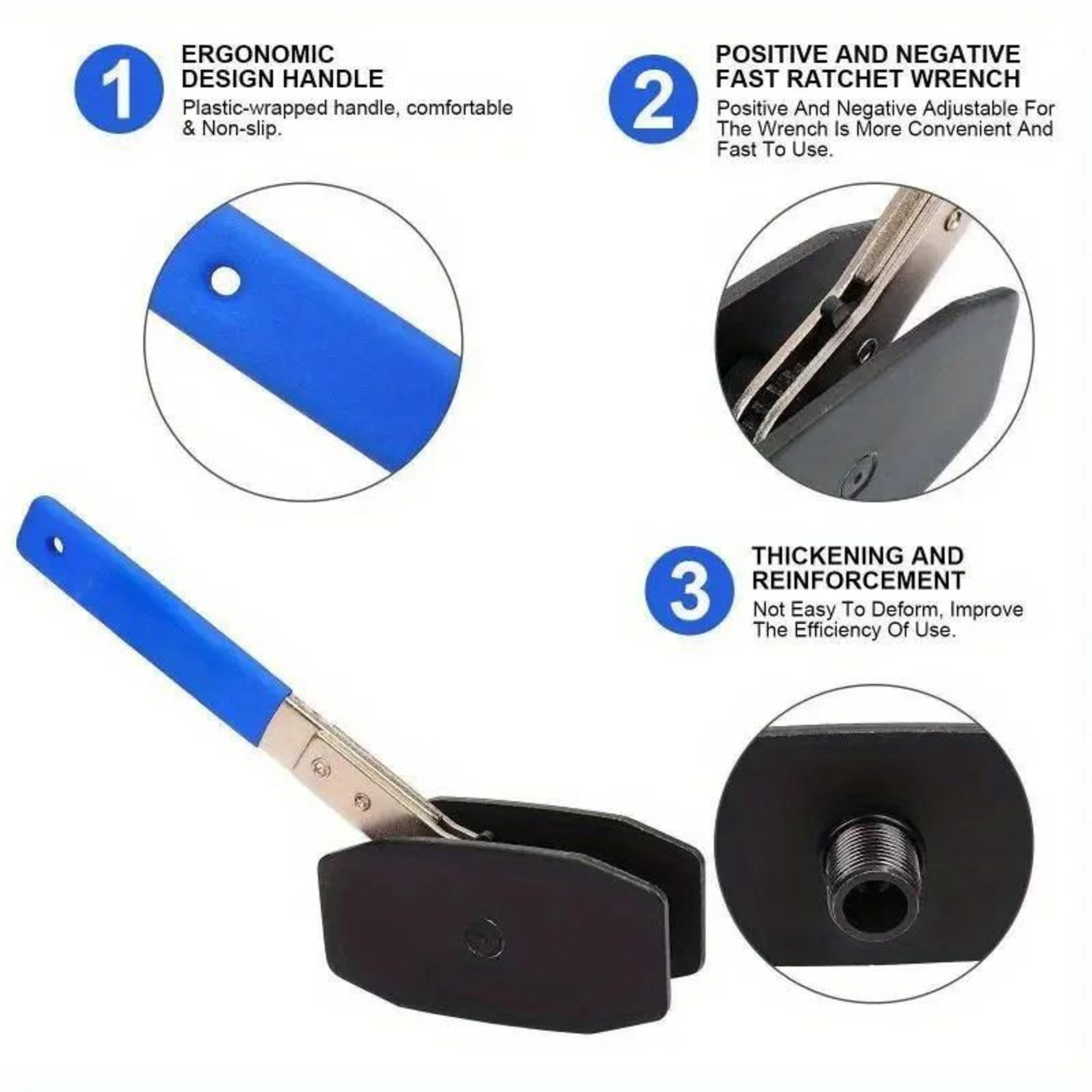 Brake Caliper Piston Spreader Tool Ratchet Steel Separator 4