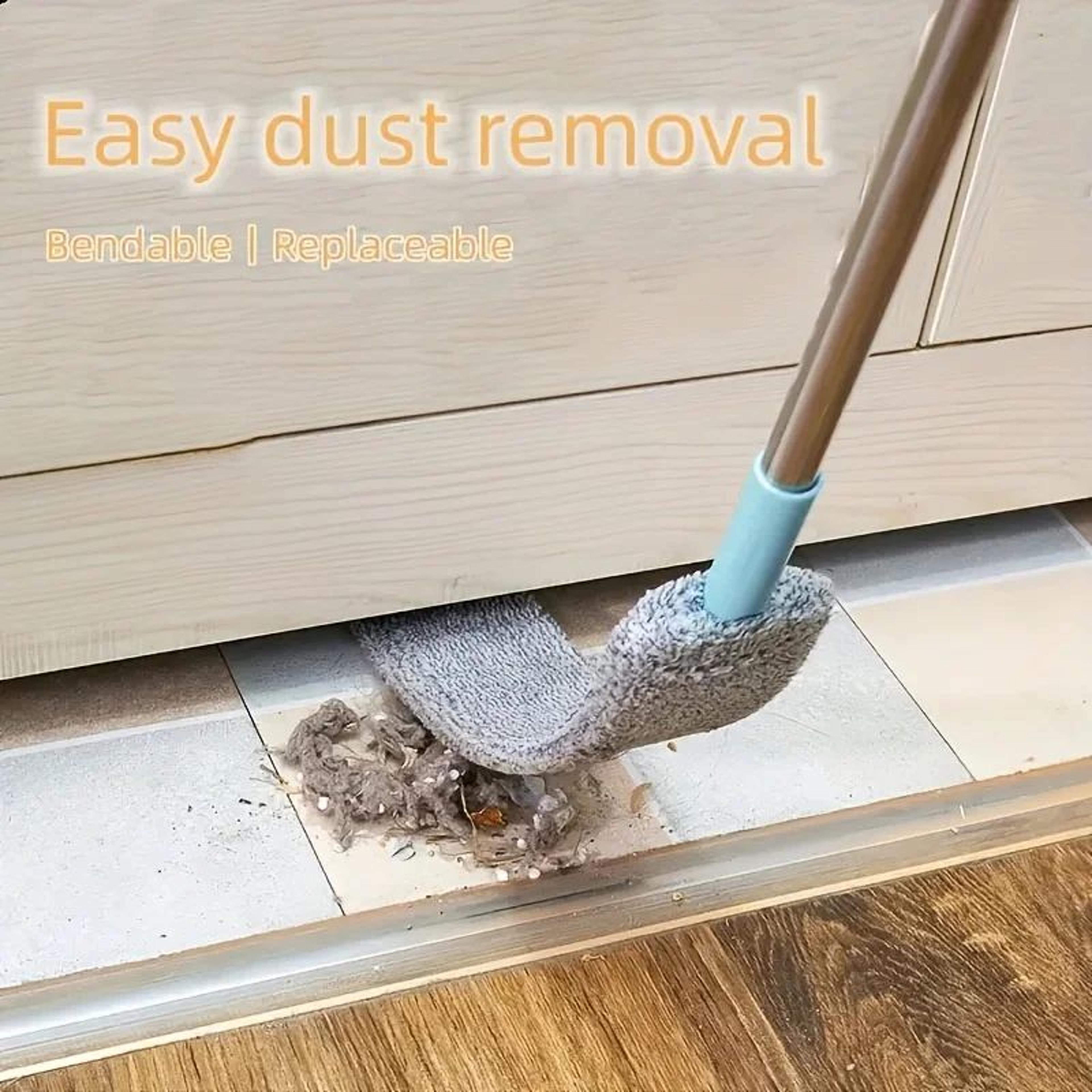 telescopic microfiber duster long handle gap cleaning brush