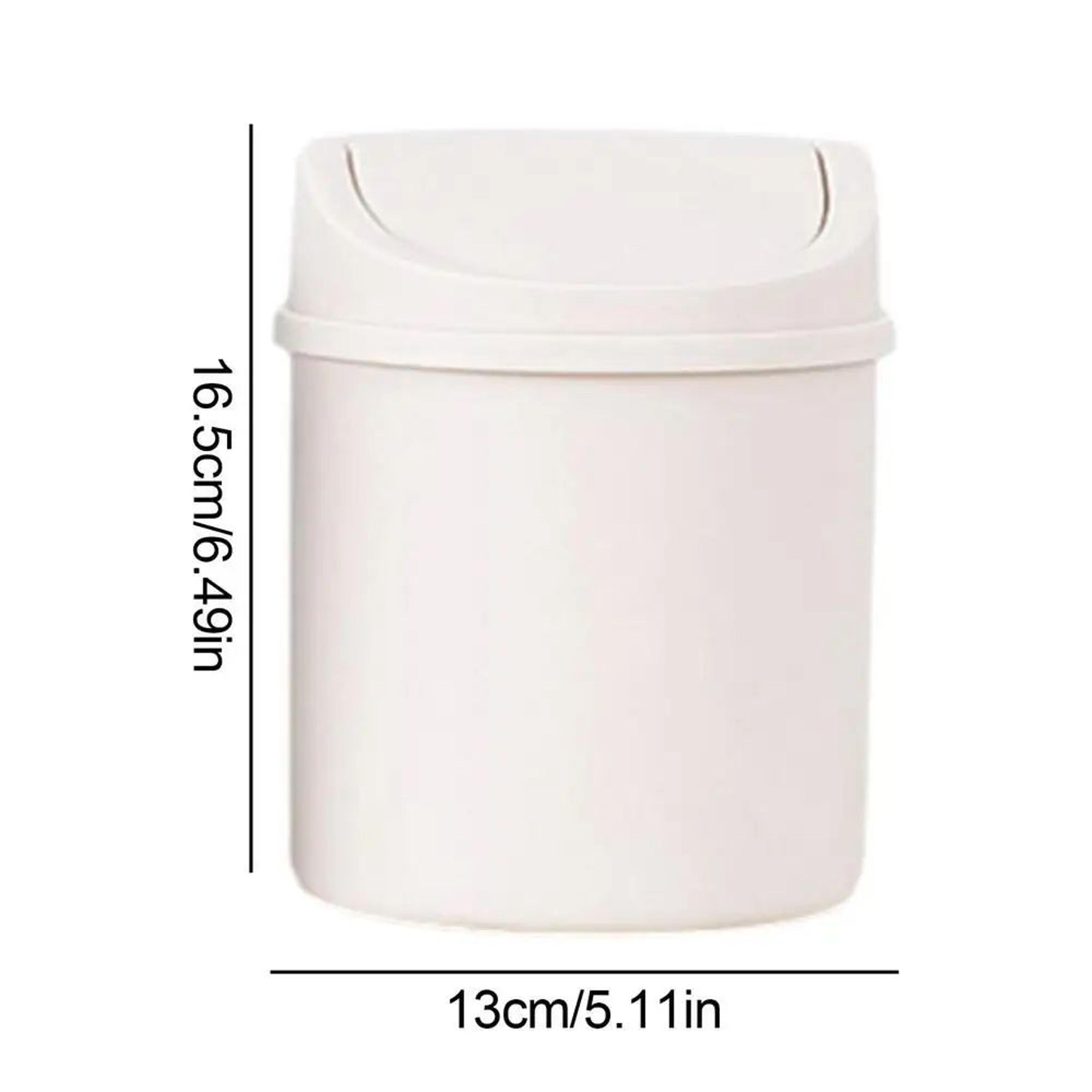 Mini Desktop Trash Can With Lid For Tabletop Use 10