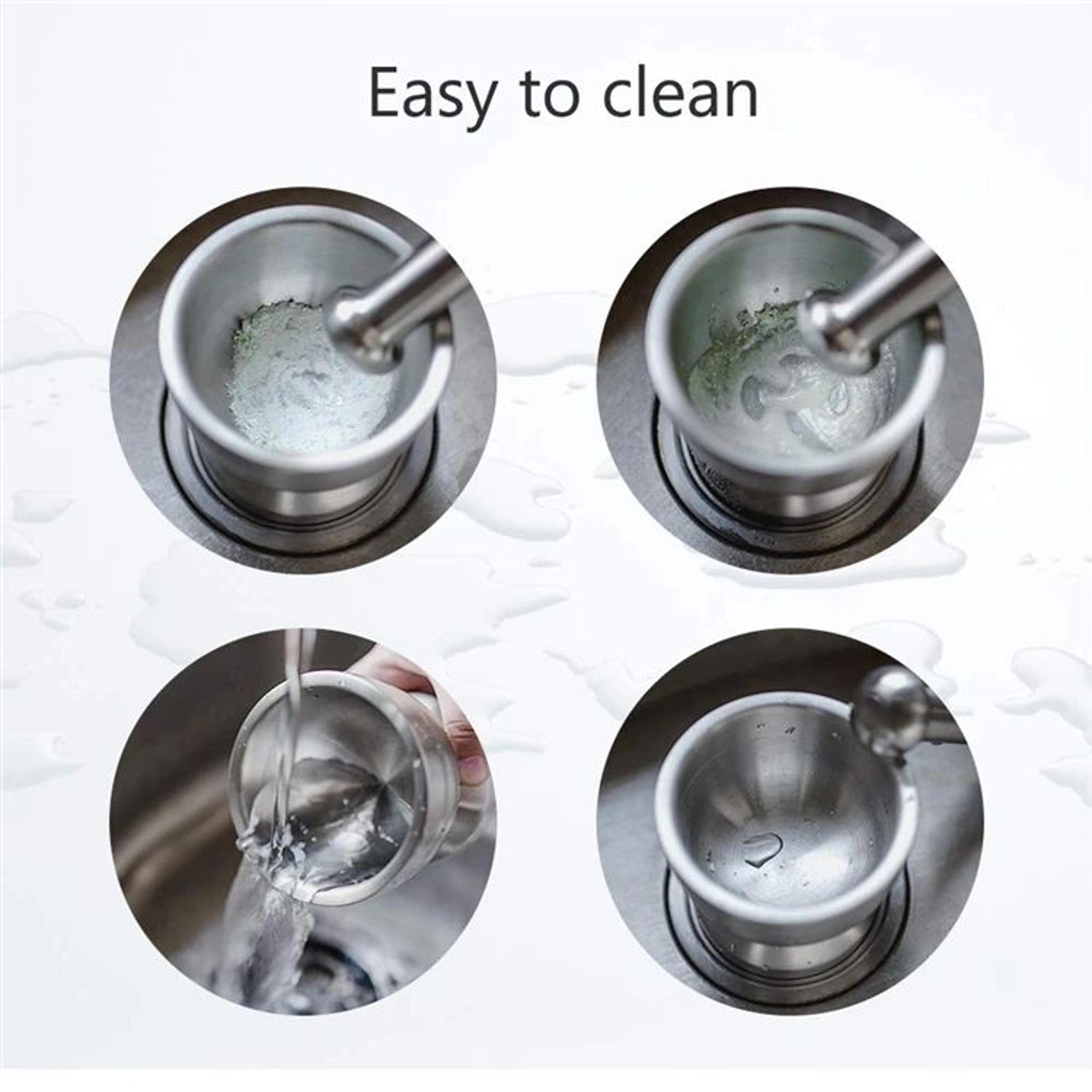 Stainless Steel Mortar And Pestle Spice Grinder Set 13