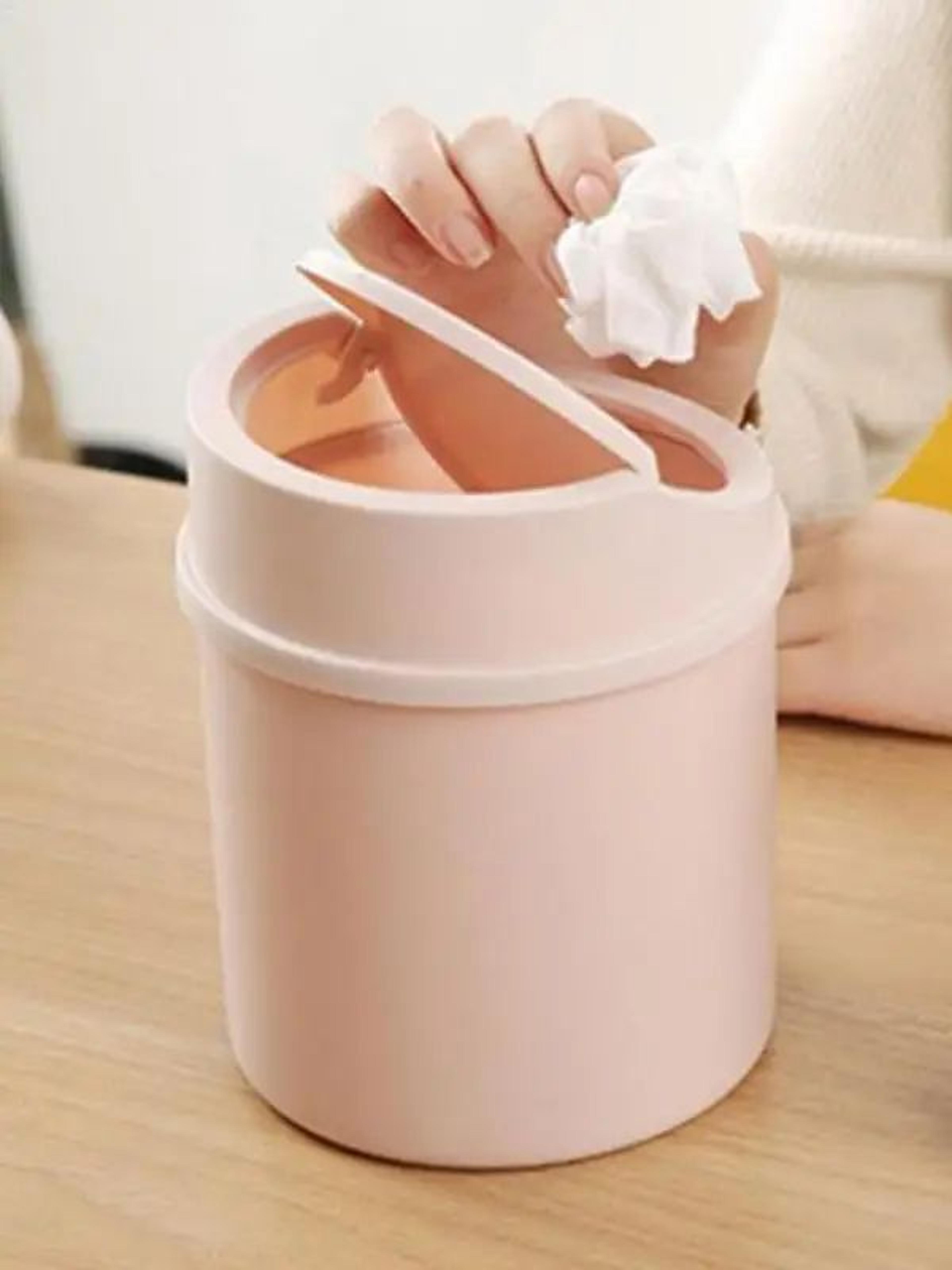 Mini Desktop Trash Can With Cover For Home And Office 1