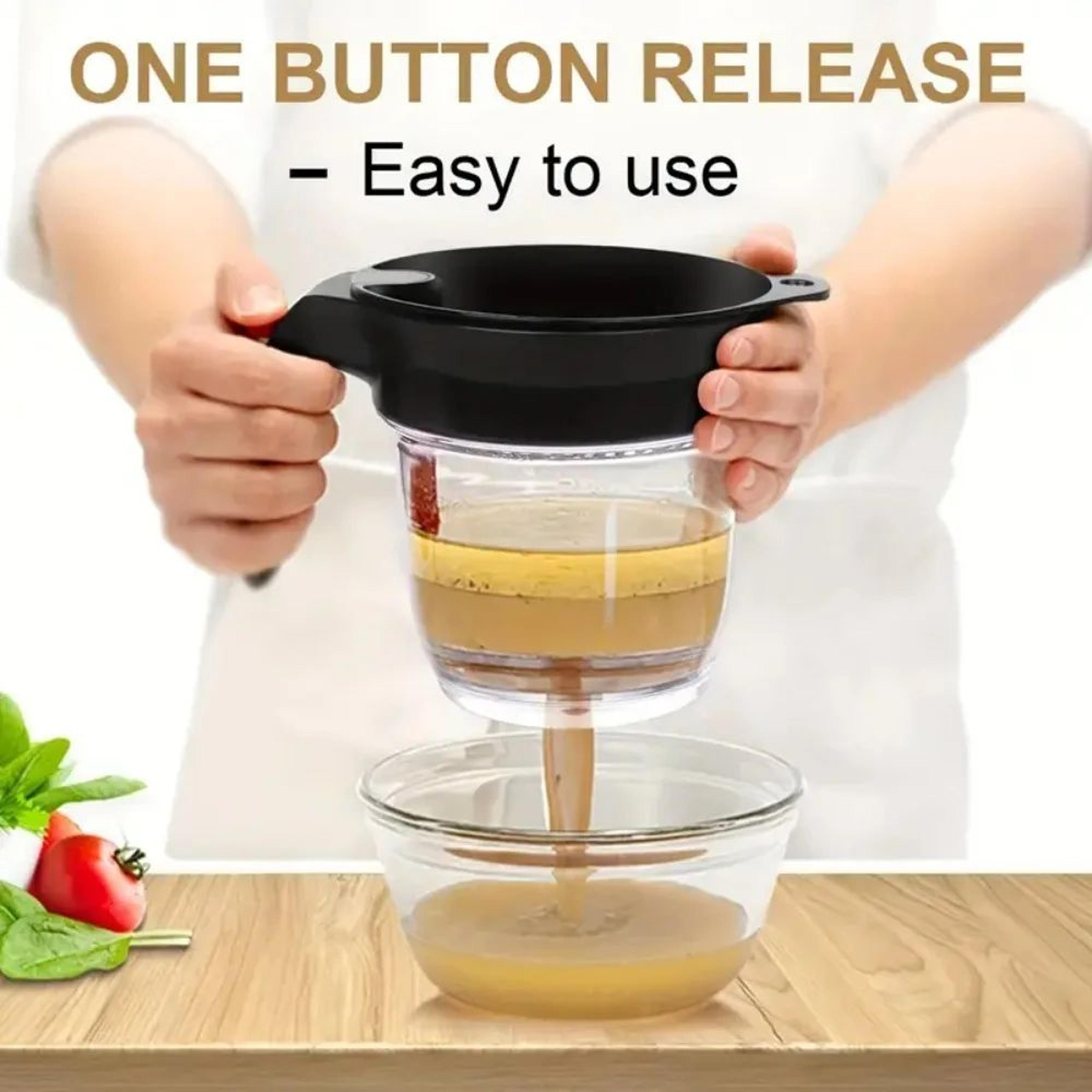 Fat Separator With Bottom Strainer For Grease Separation 5