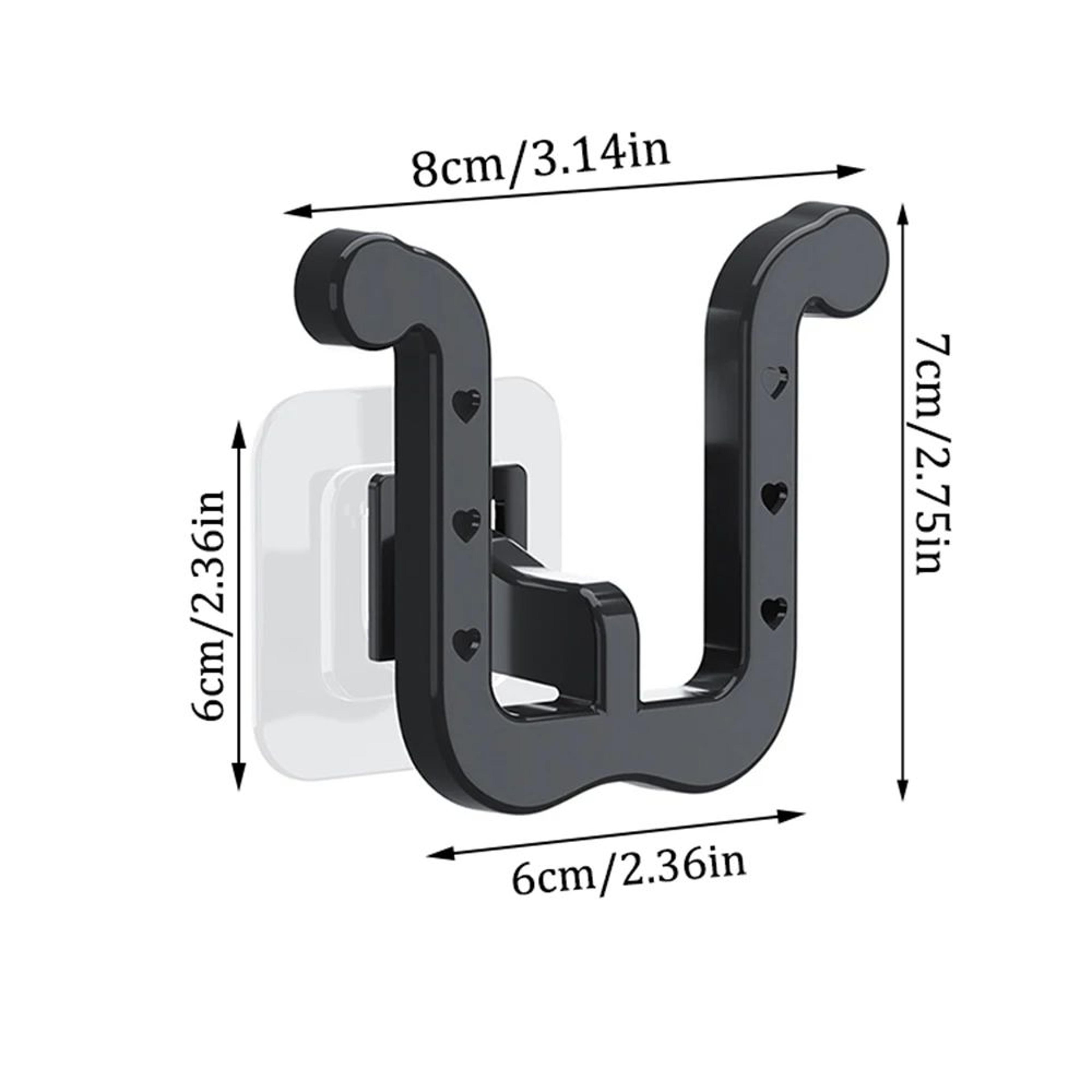 Wall Mounted U Shape Slipper Rack Bathroom Storage 2