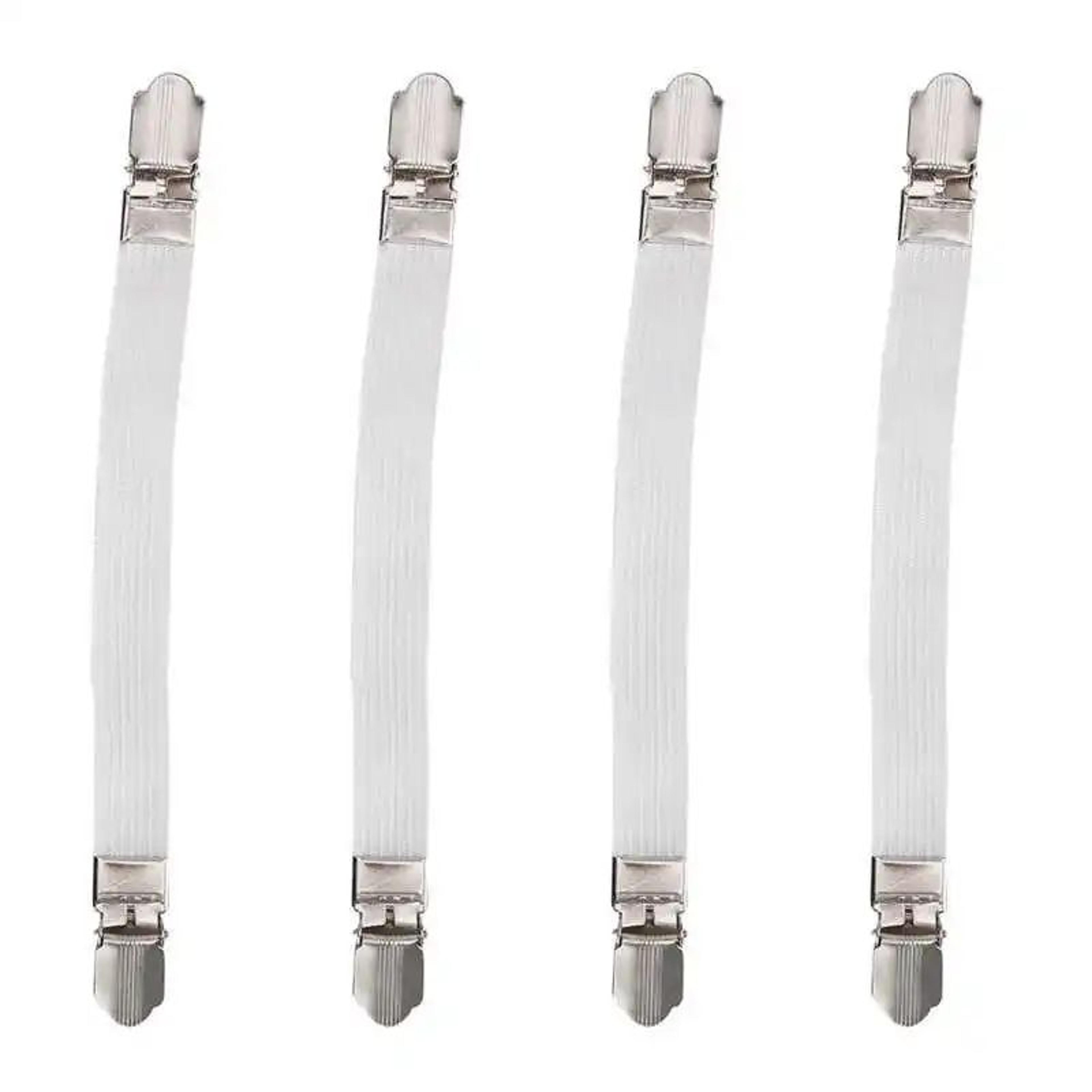 Elastic Bed Sheet Grippers Double Head Clips Set Of 4 10