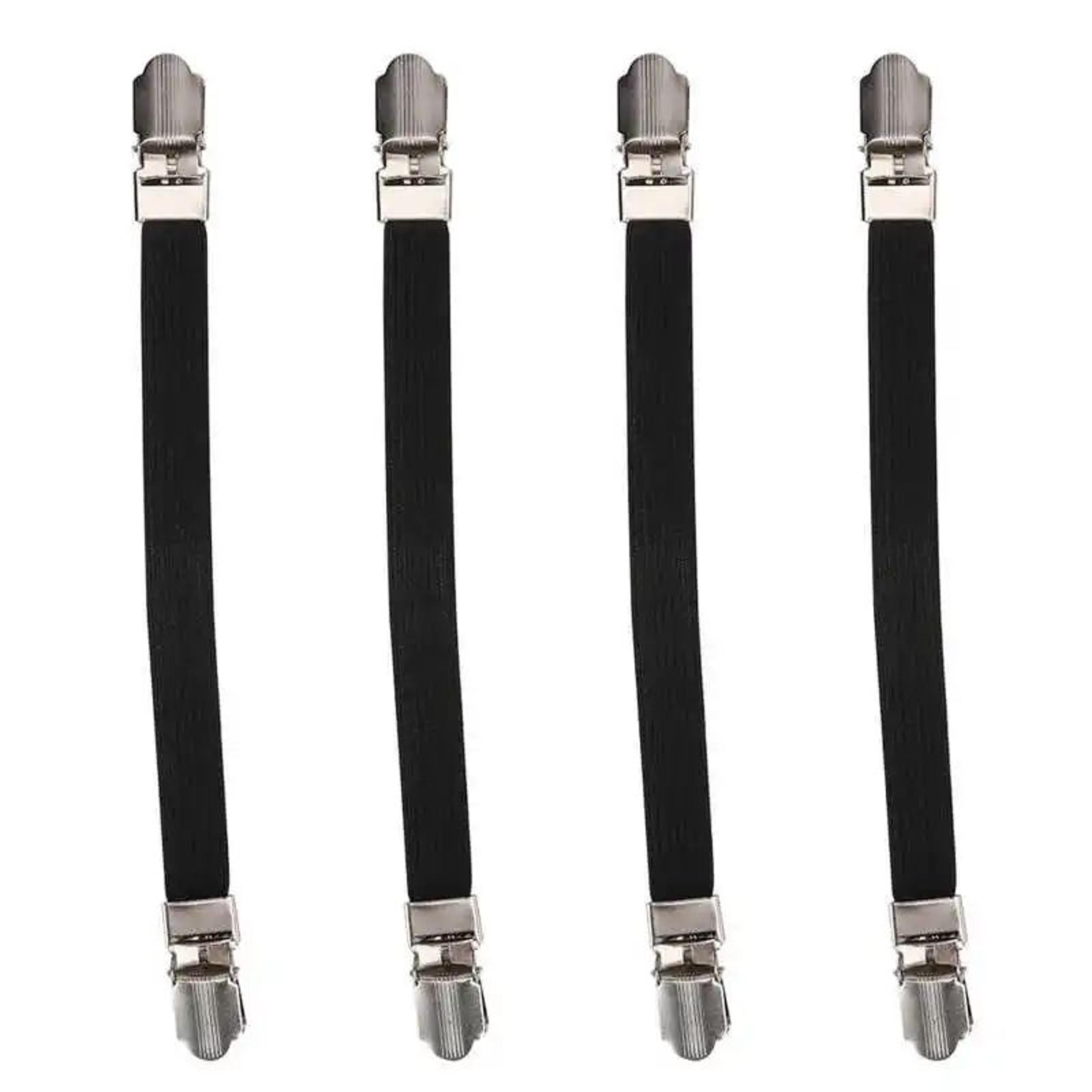 Elastic Bed Sheet Grippers Double Head Clips Set Of 4 9