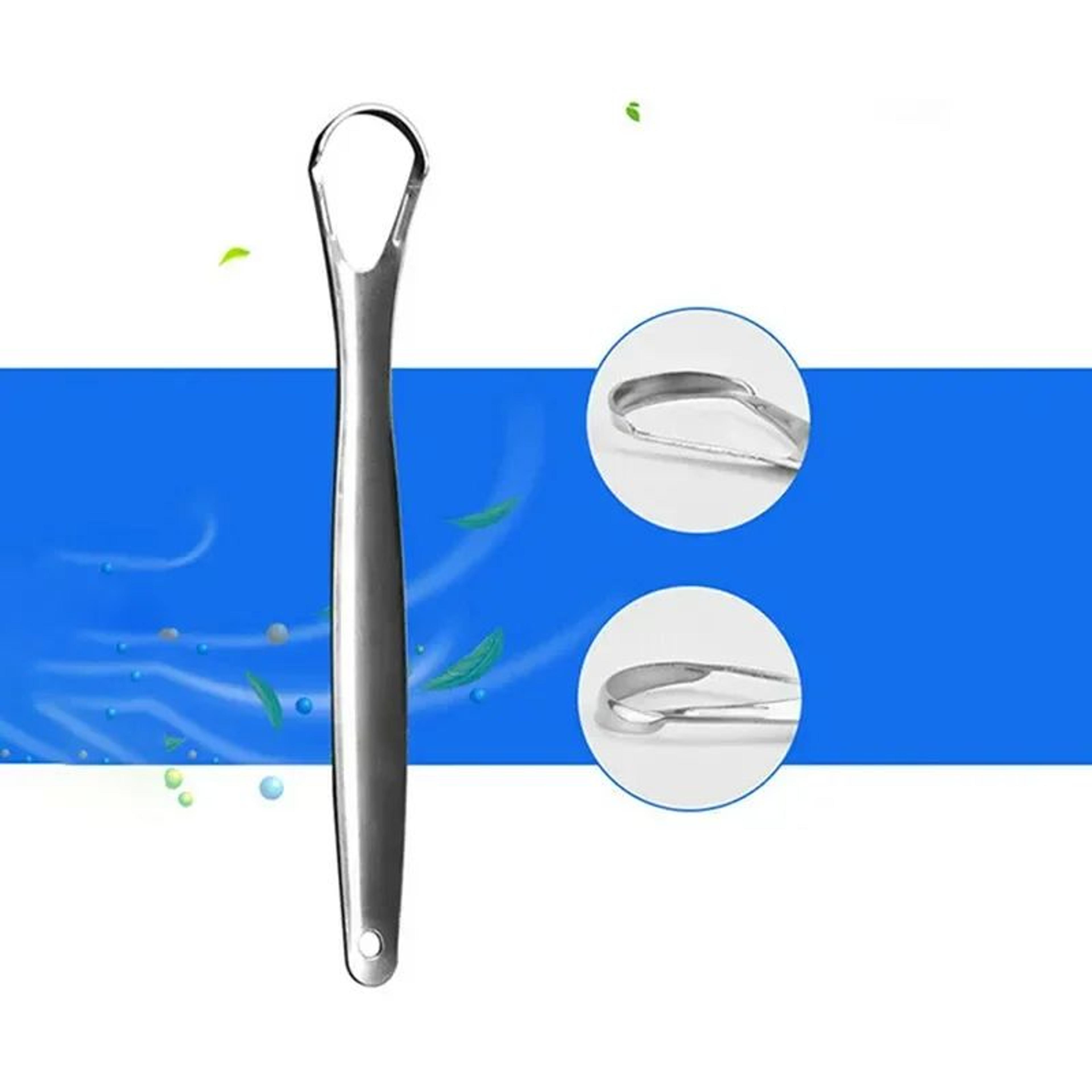 Stainless Steel Tongue Scraper Oral Cleaner Tool 4
