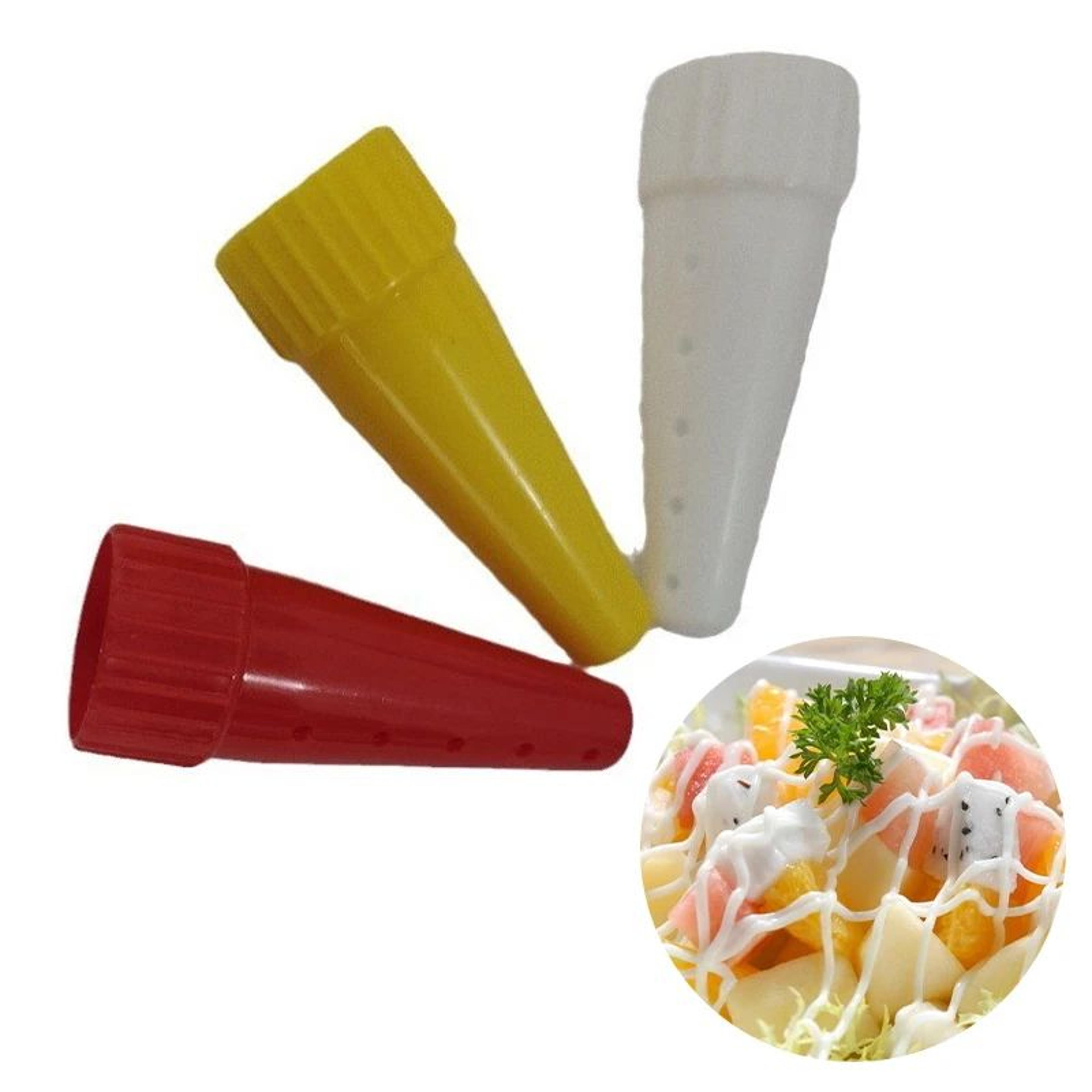 3 Piece Ketchup Squeeze Bottle Set For Sauces 1