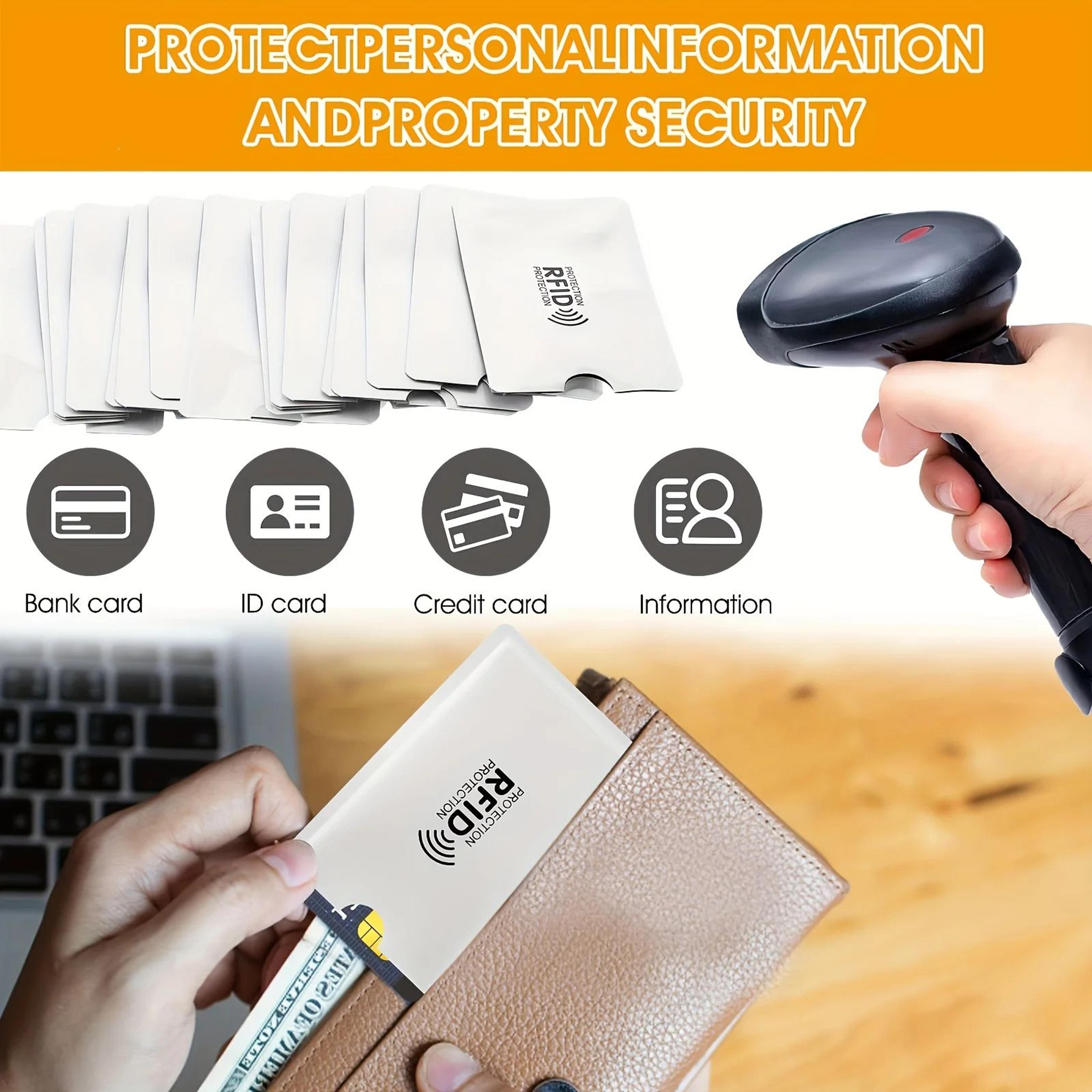 10PCS RFID Blocking Card Sleeves Anti Theft Credit Card Protectors 3