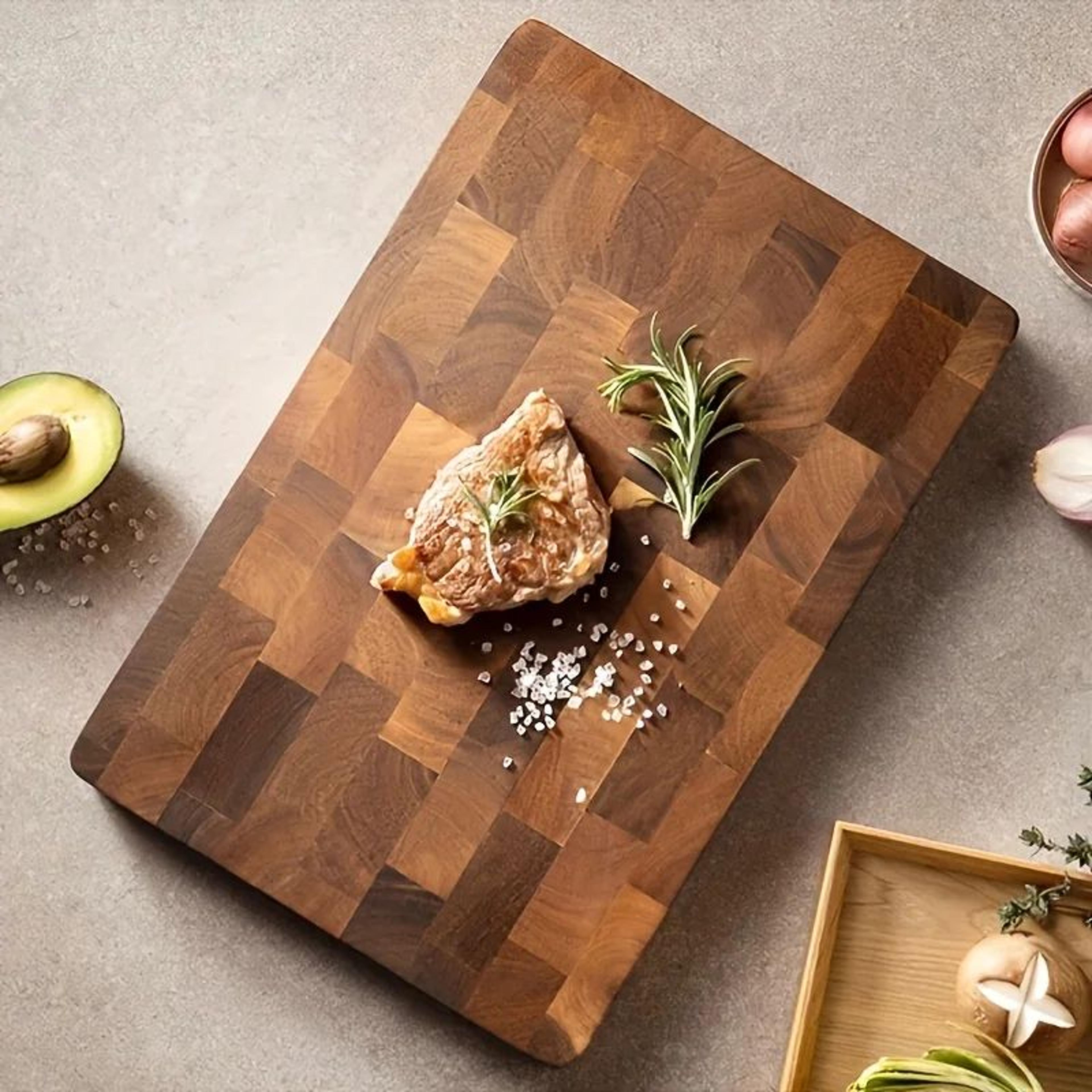 large wooden chopping board heavy duty cutting board