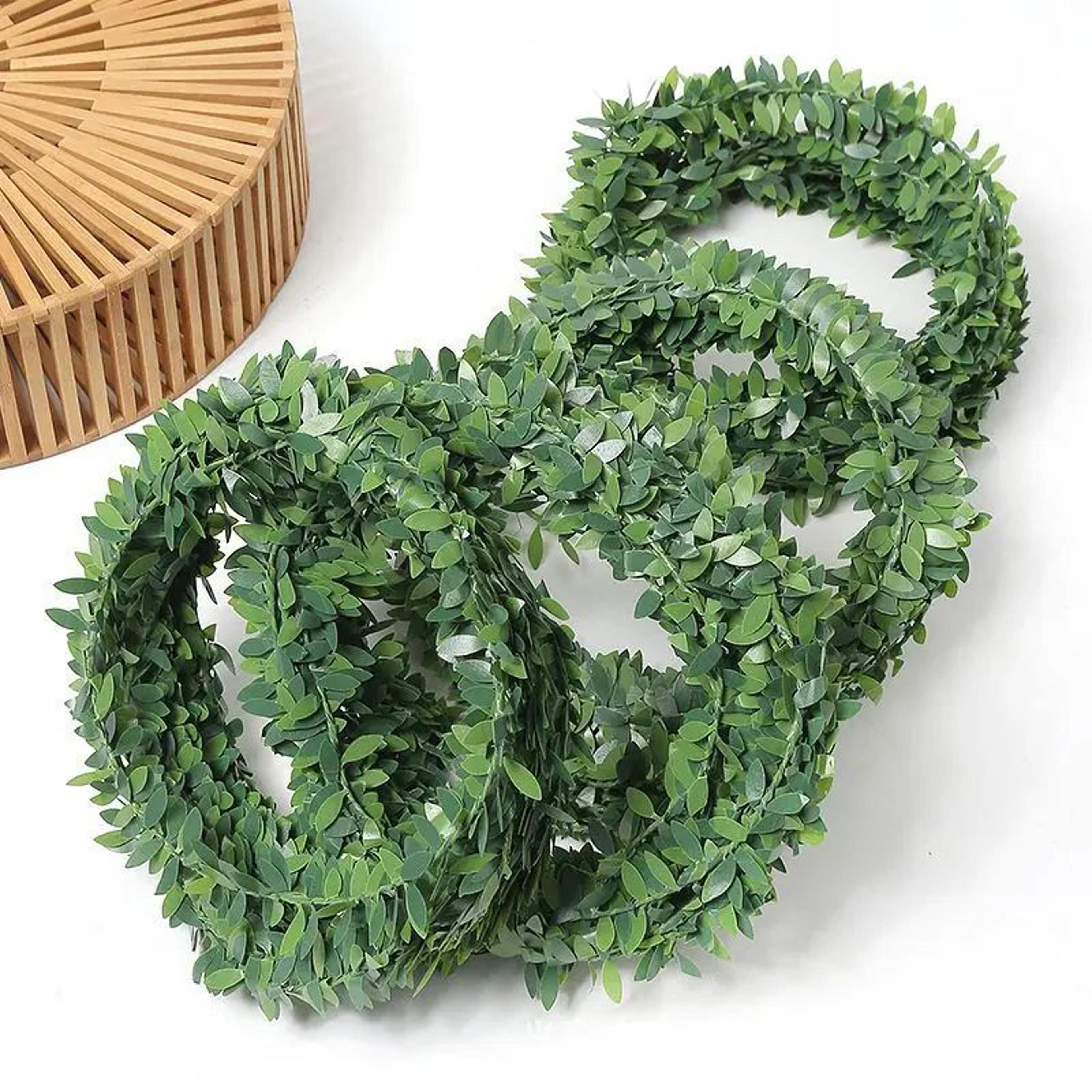 Artificial Ivy Vine Garland 75M Realistic Green Decor 2