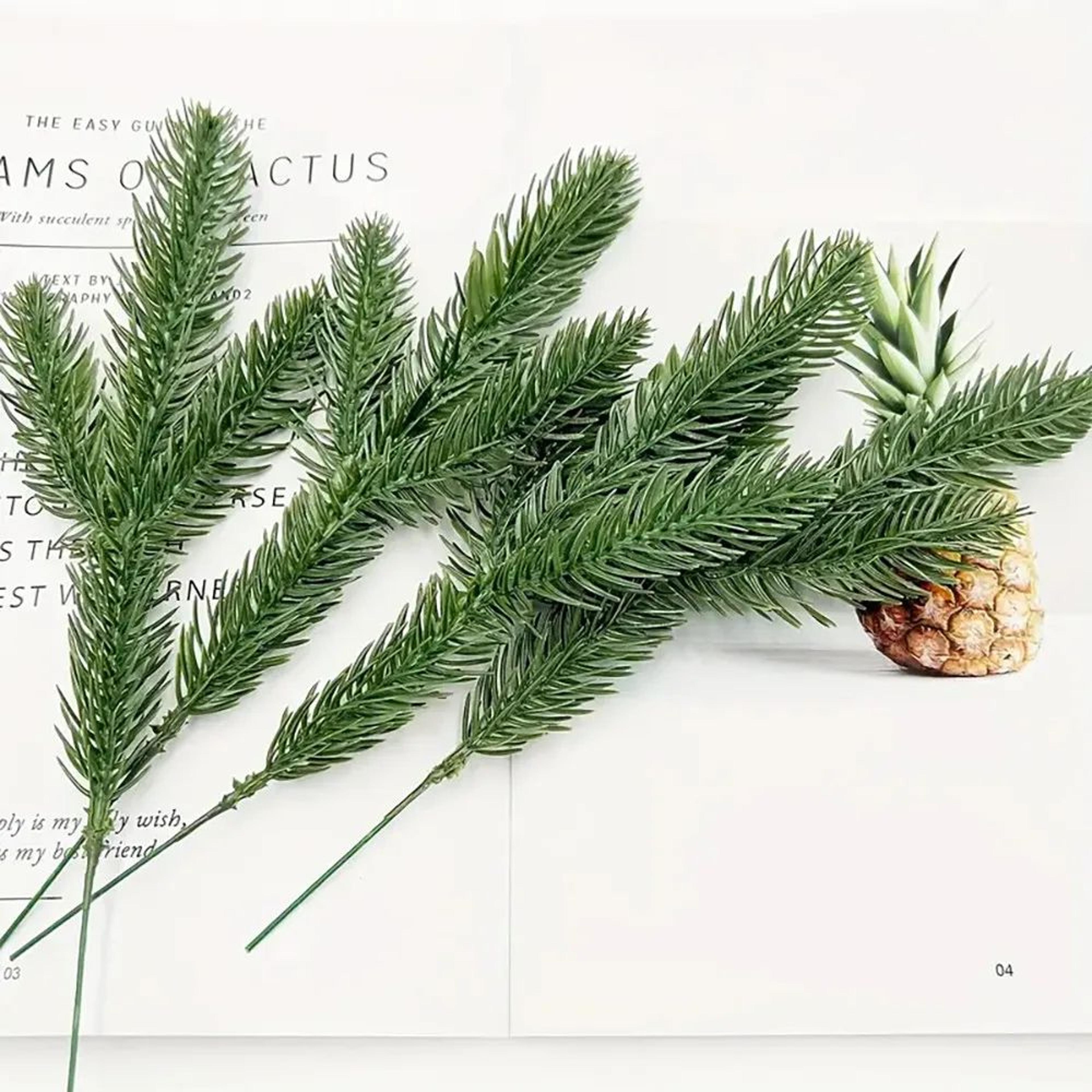 Artificial Pine Needle Branches Christmas Decor Set 12