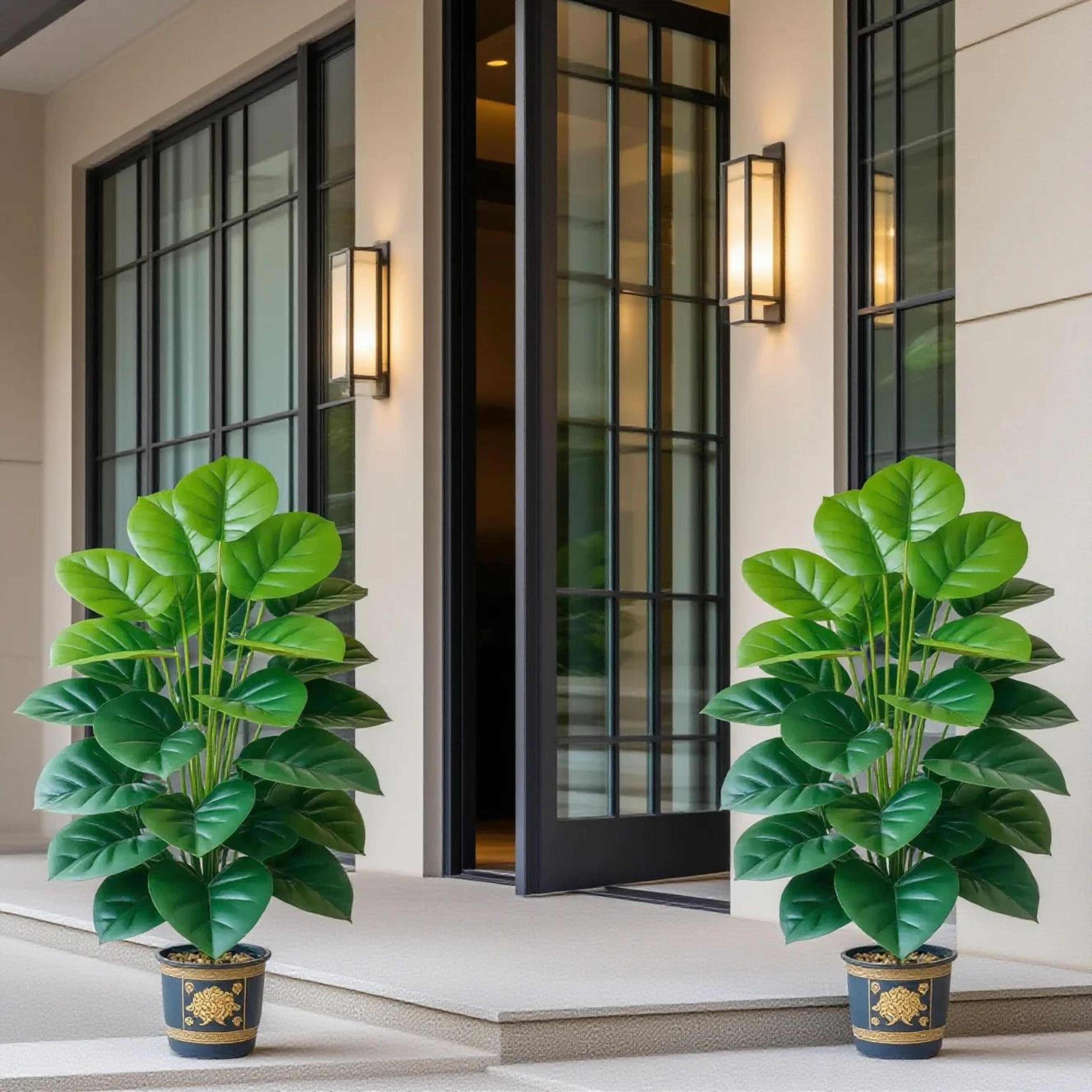 Large Artificial Pothos Plant With Realistic Leaves For Home And Office Decor 6