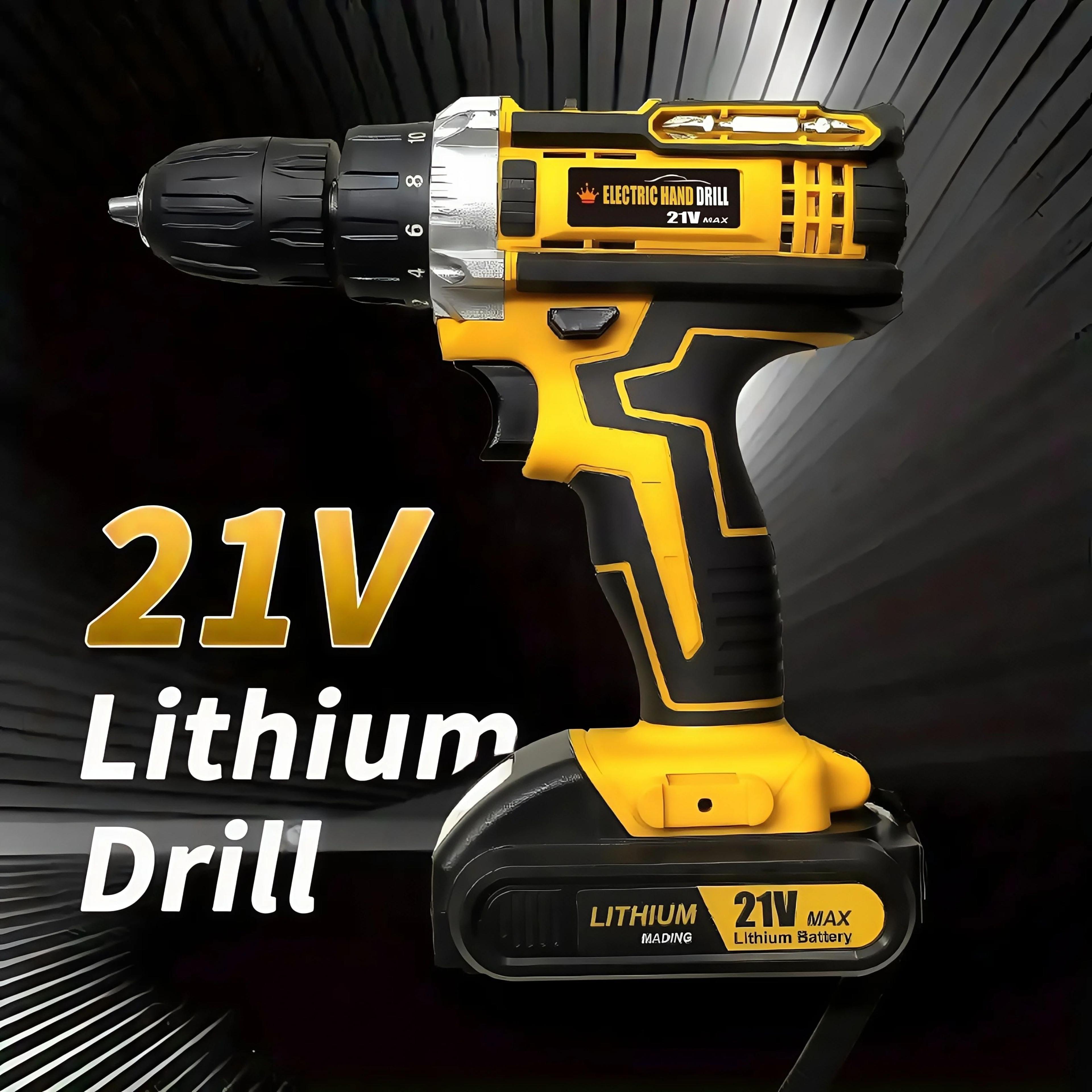Lithium Cordless Electric Screwdriver Drill Combo Kit 8