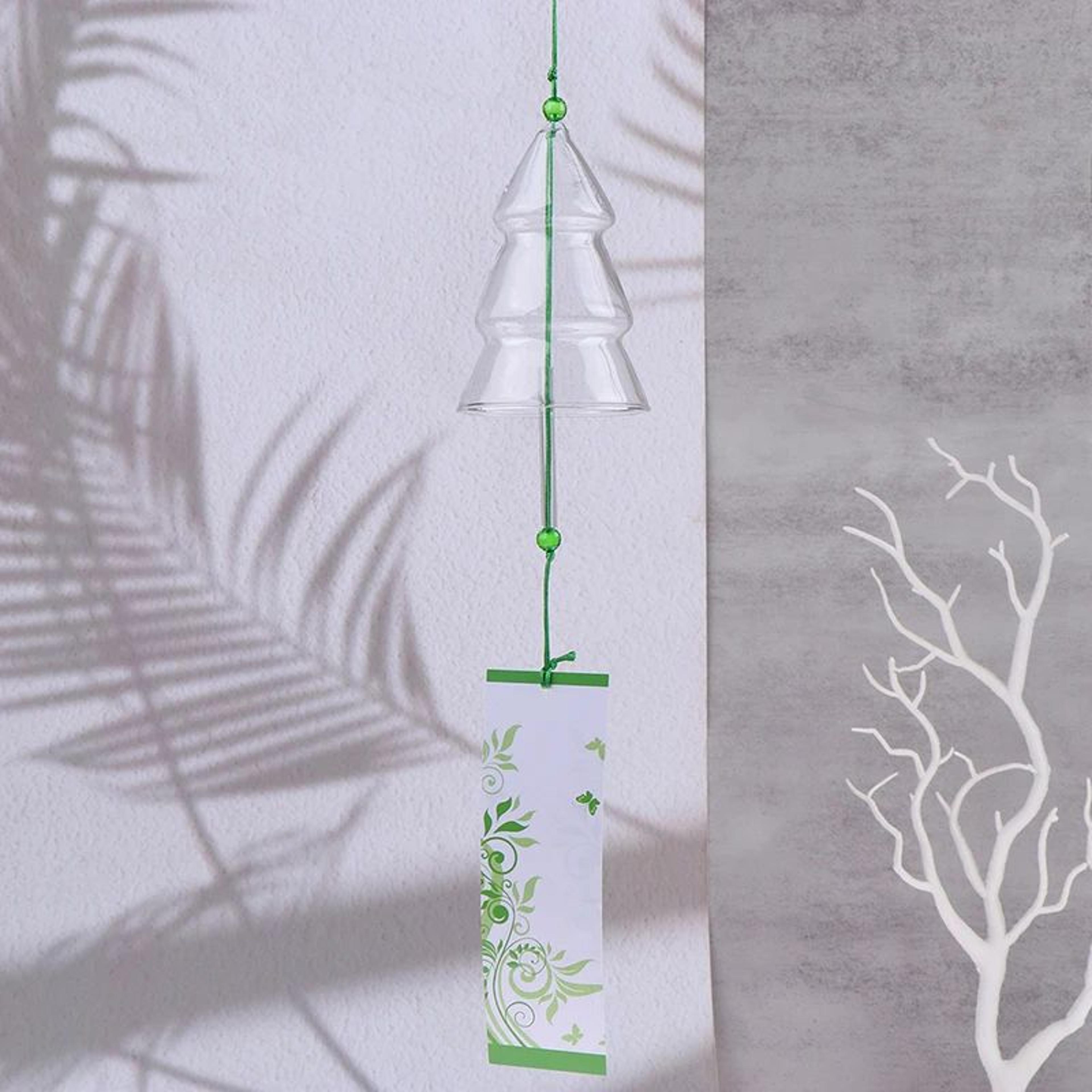 Transparent Glass Wind Chimes Hanging Decor For Garden And Home 7