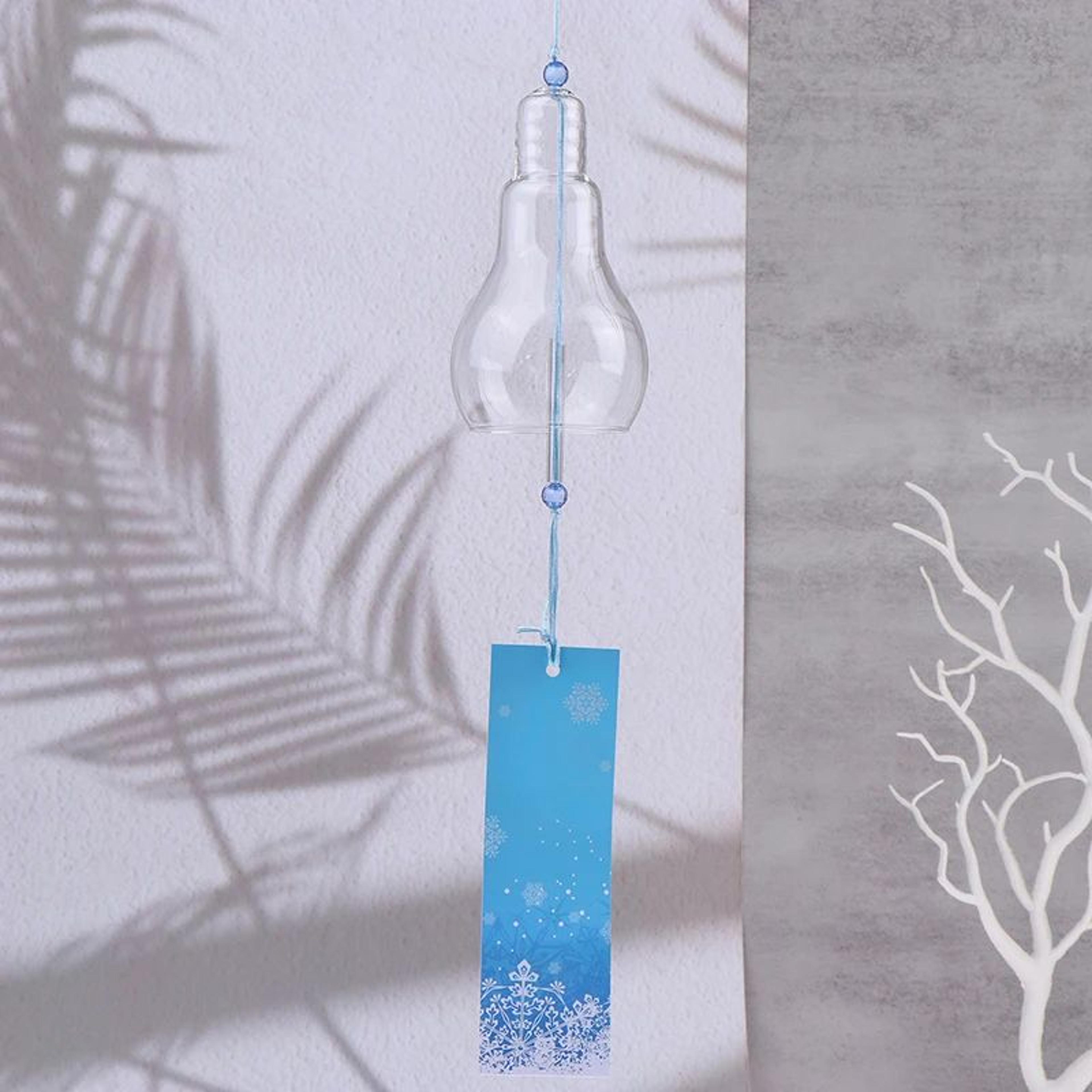 Transparent Glass Wind Chimes Hanging Decor For Garden And Home 12