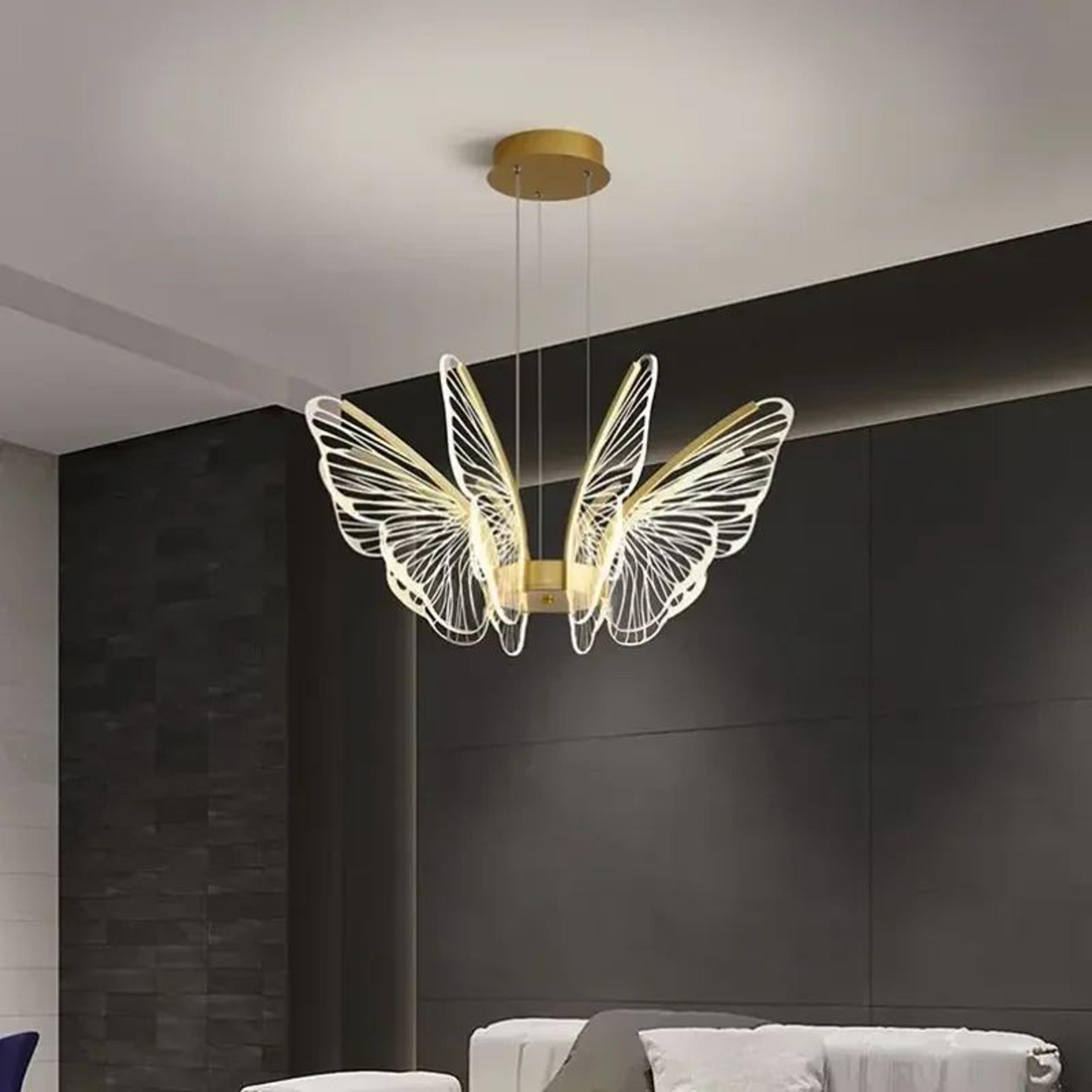 Minimalist Butterfly Acrylic Chandelier 1