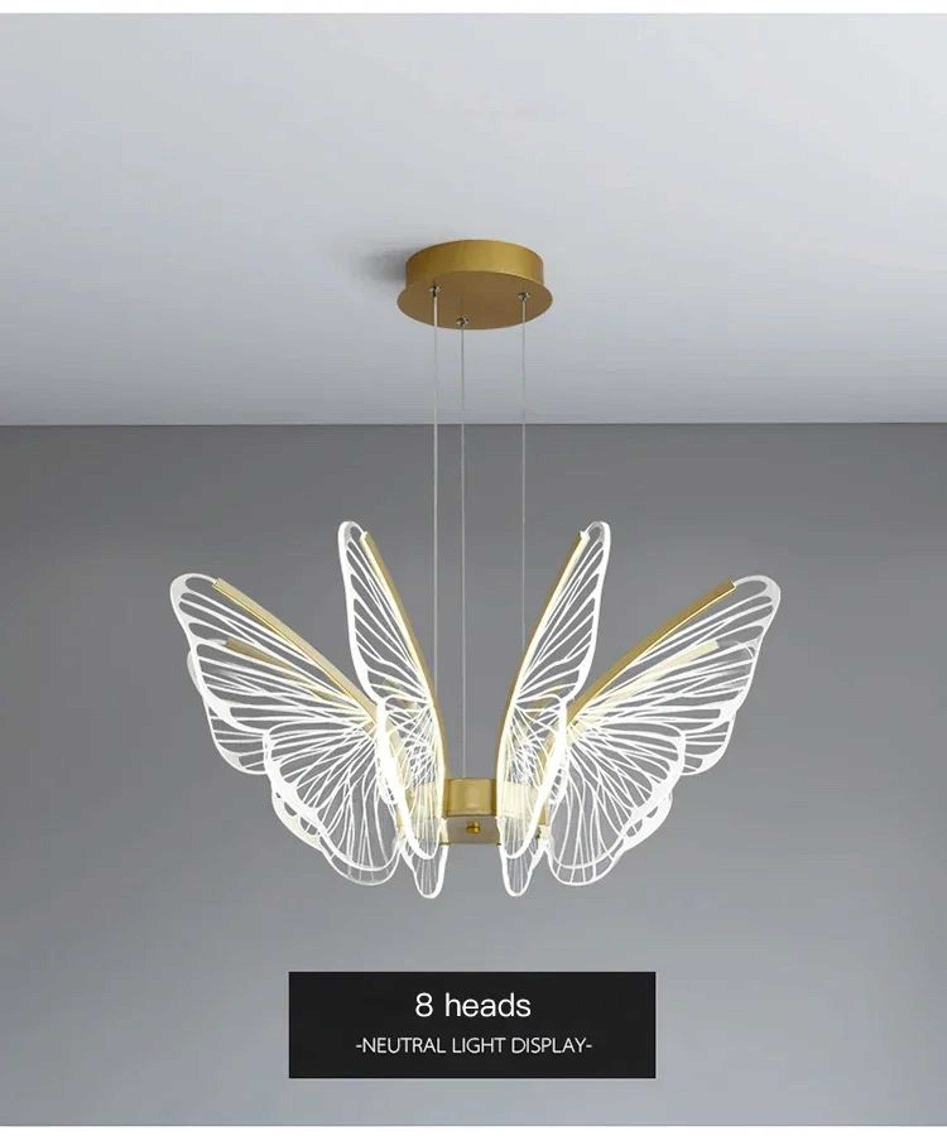 Minimalist Butterfly Acrylic Chandelier 7