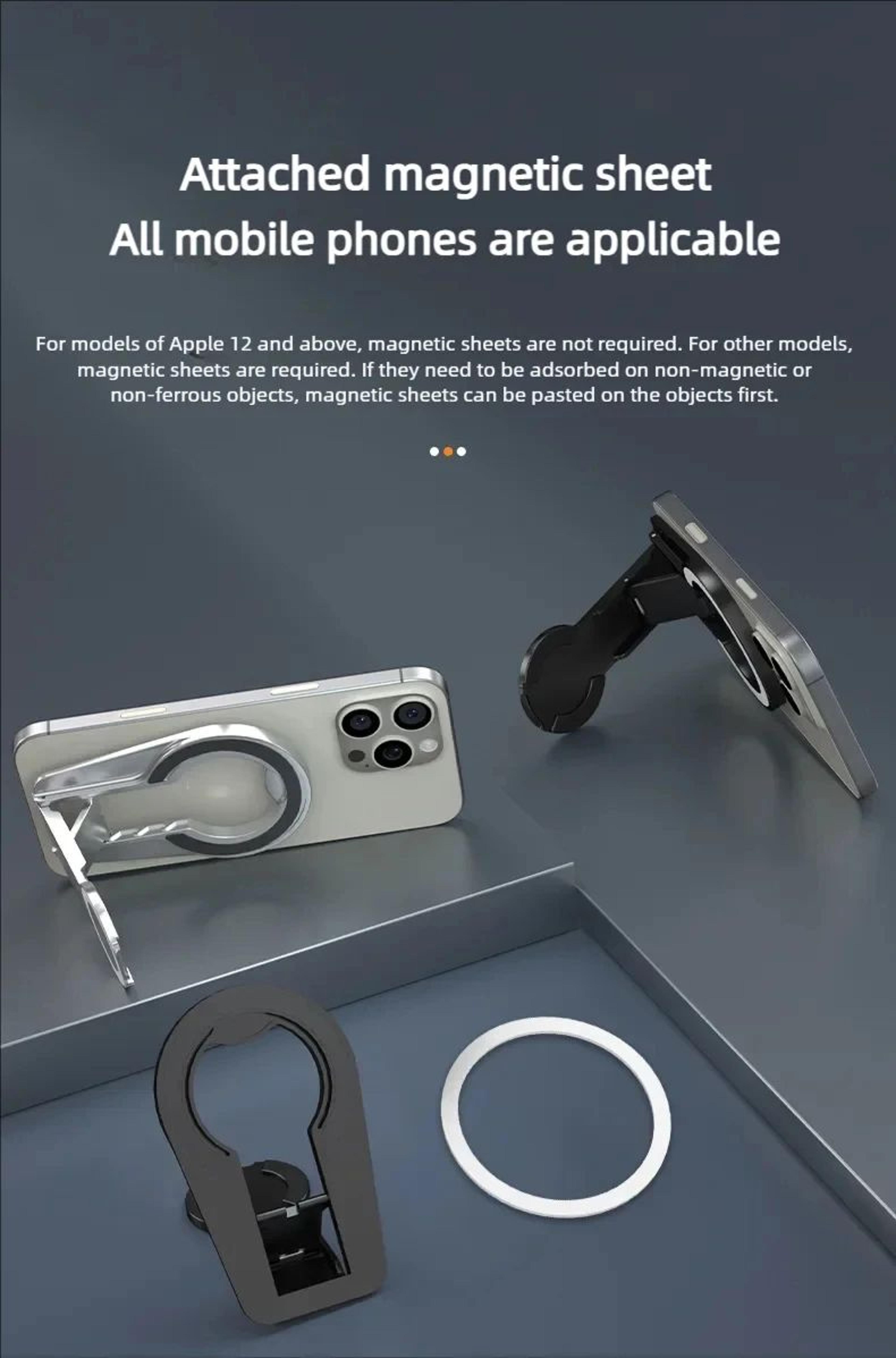 MagSafe Magnetic Phone Grip Stand Foldable Dual Holder 11