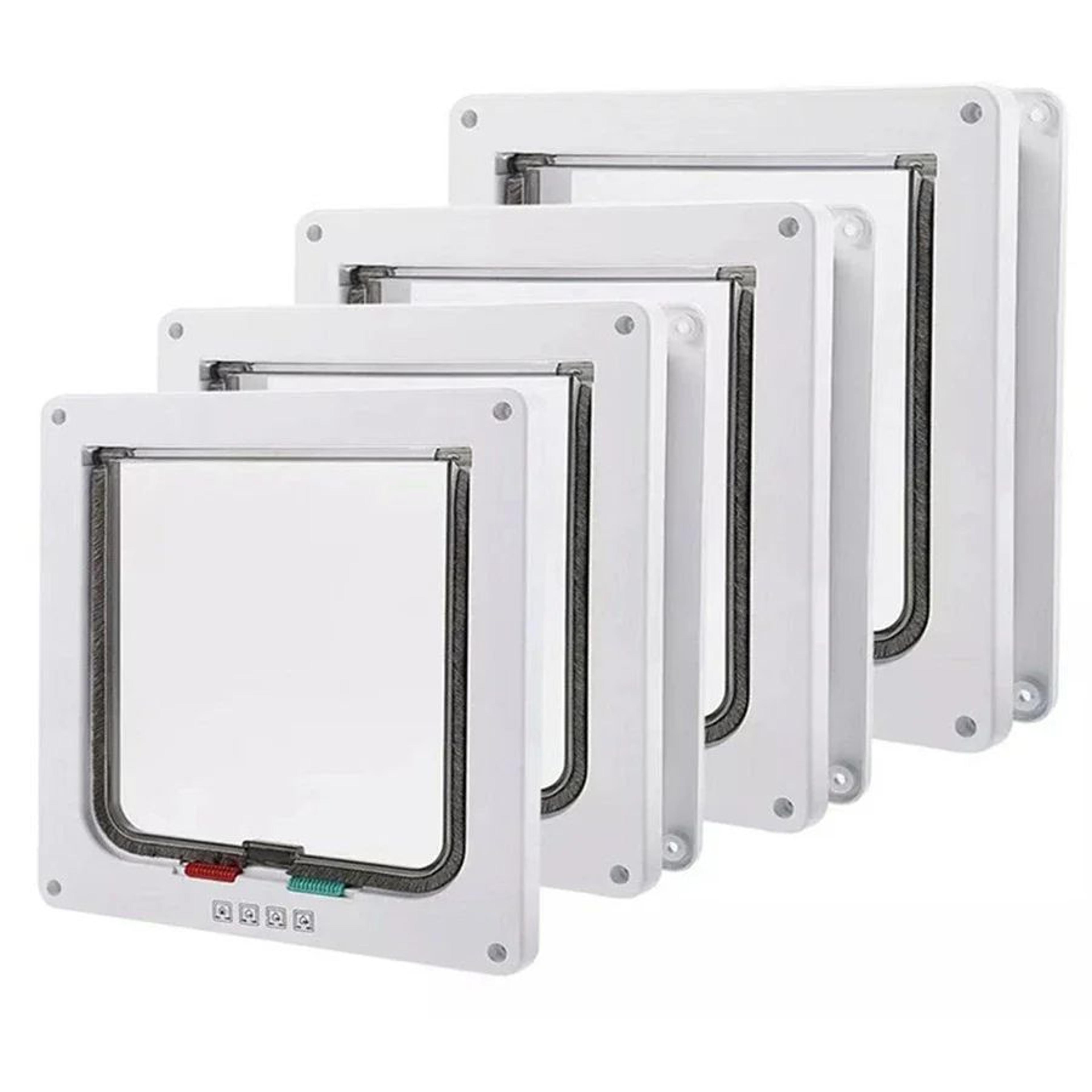 Weatherproof 4 Way Locking Cat Door 3