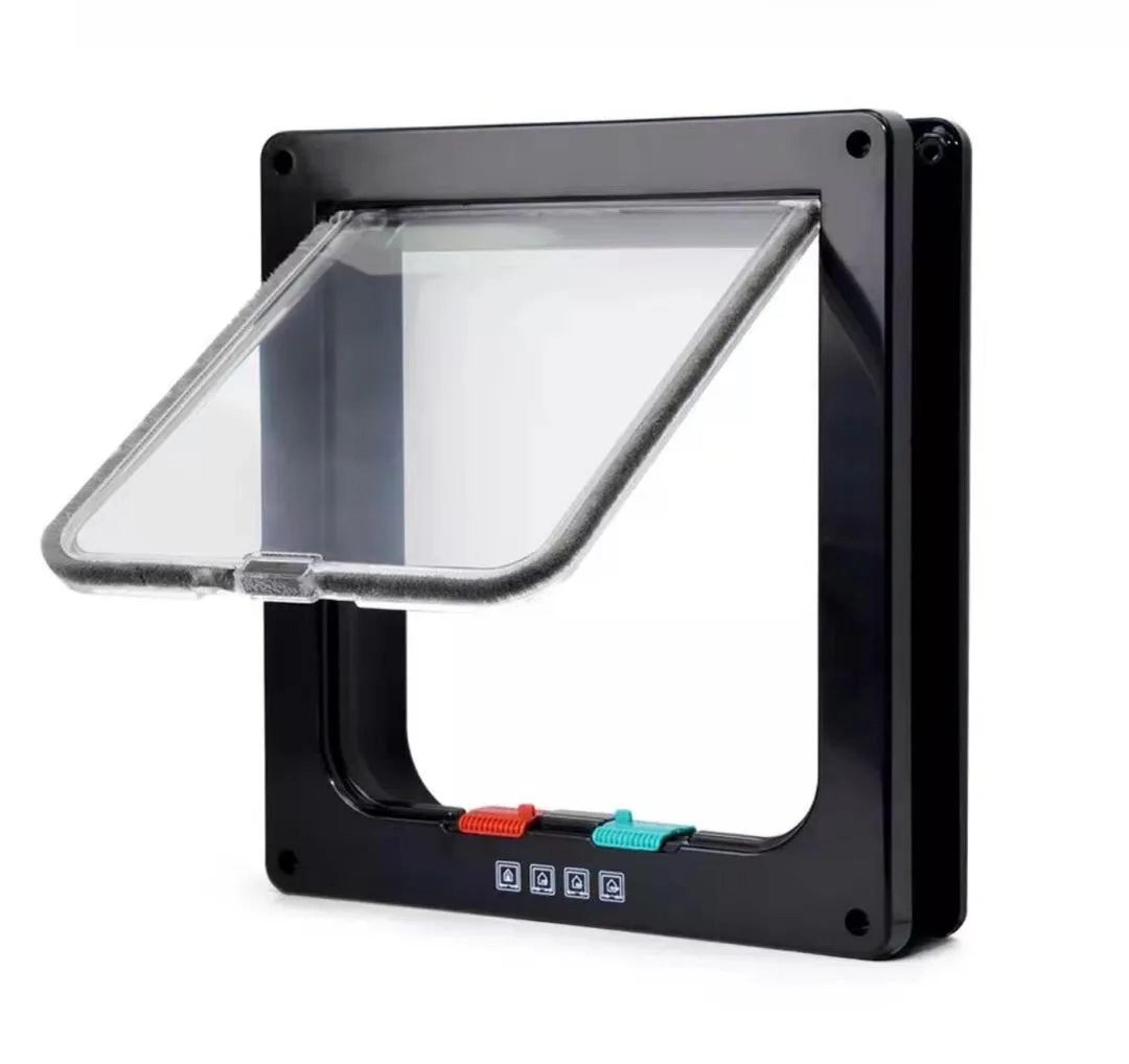 Weatherproof 4 Way Locking Cat Door 8