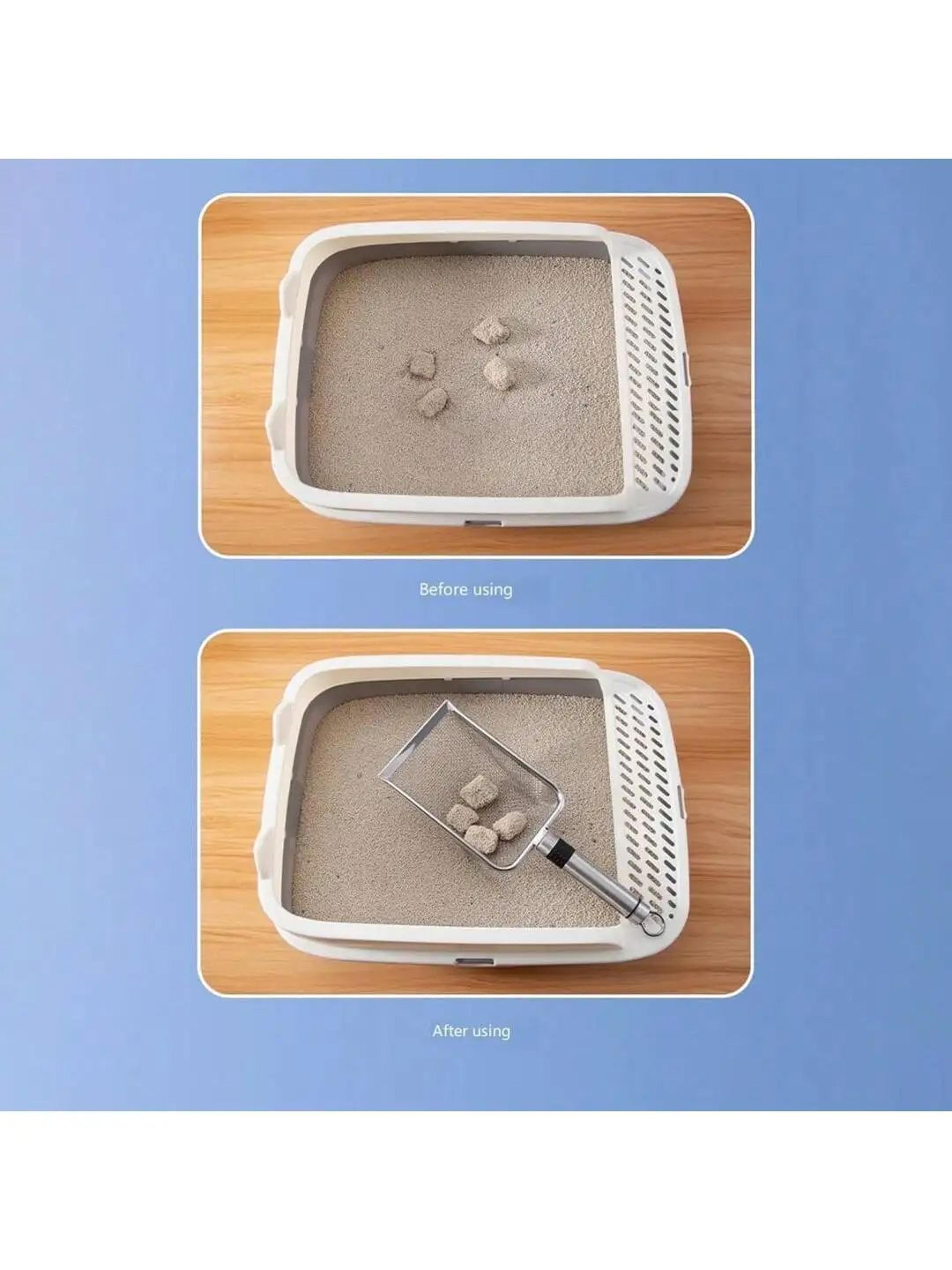 Stainless Steel Cat Litter Scoop With Durable Aluminum Handle 6