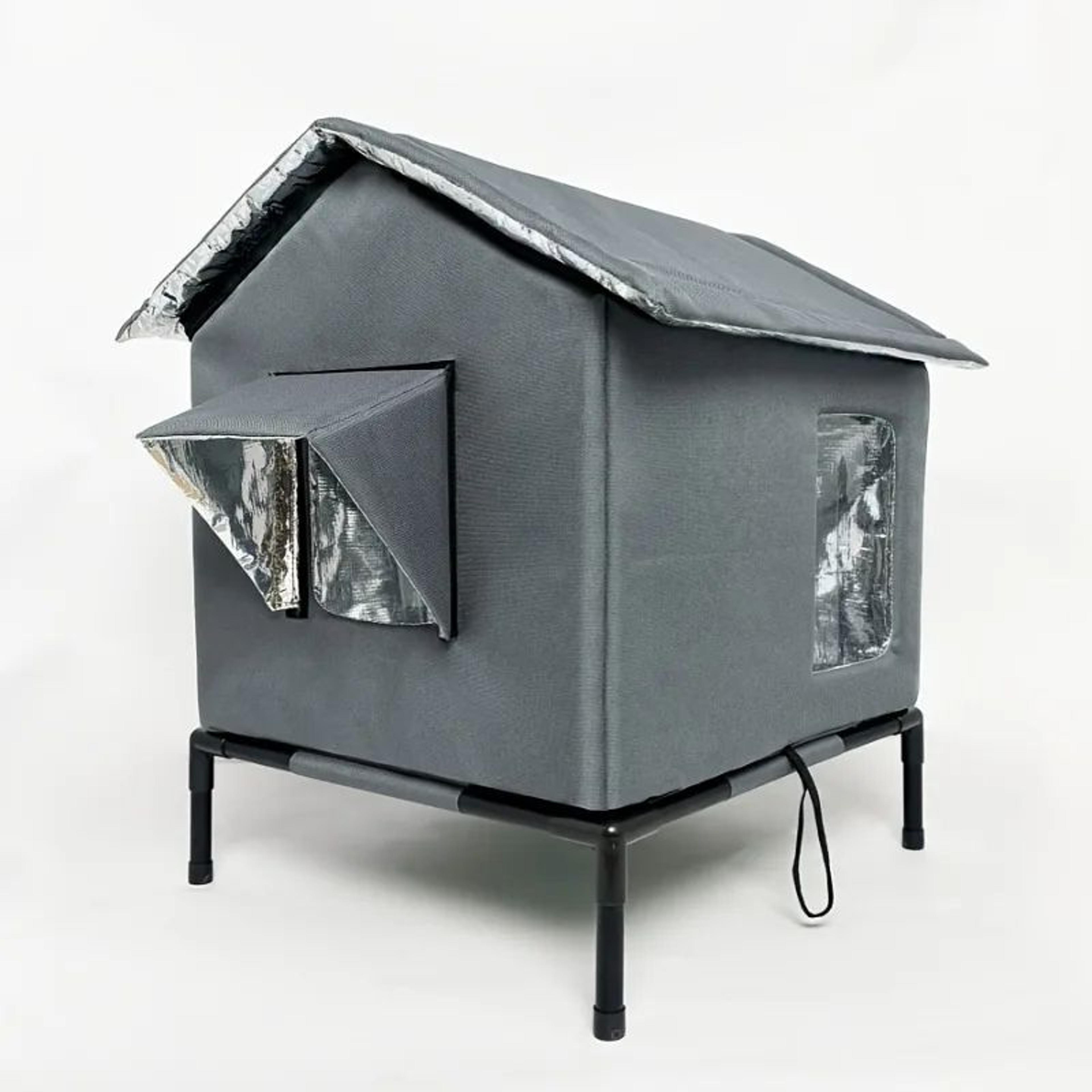 Insulated Outdoor Cat Shelter Winter Warm Cat House 4
