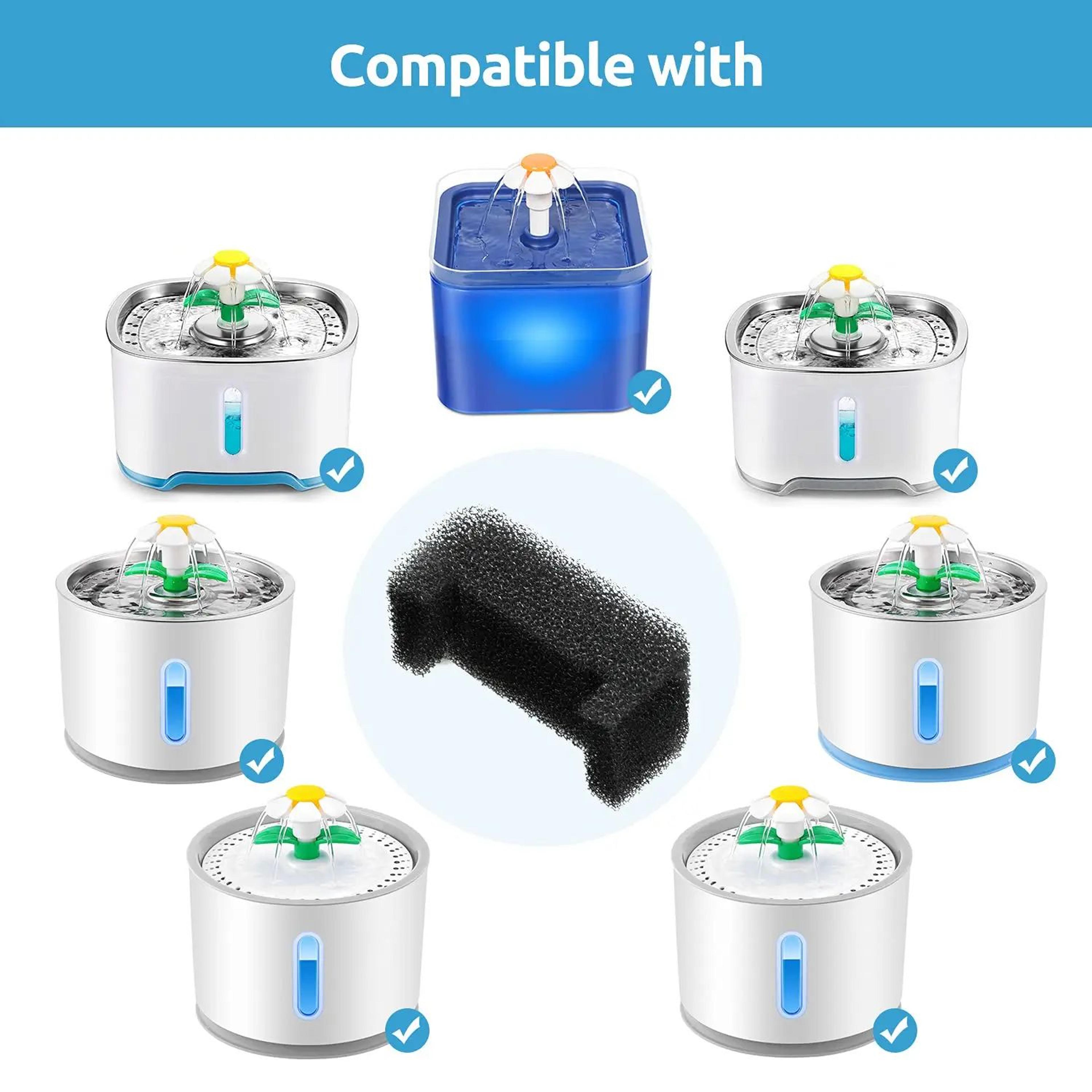 Pet Fountain Replacement Foam Filters For Cat Water Dispenser 6