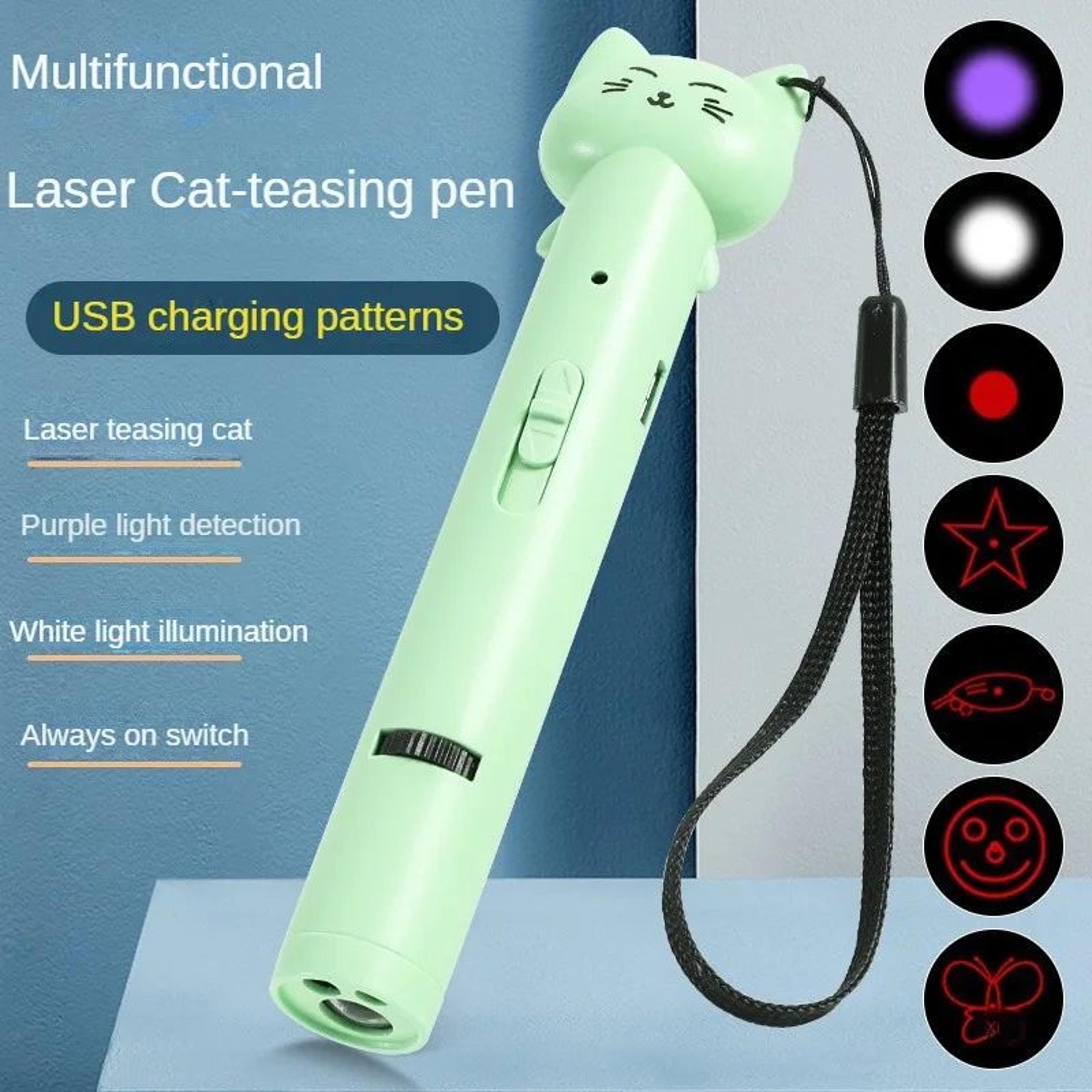 USB Rechargeable Interactive Laser Cat Toy Pen 9
