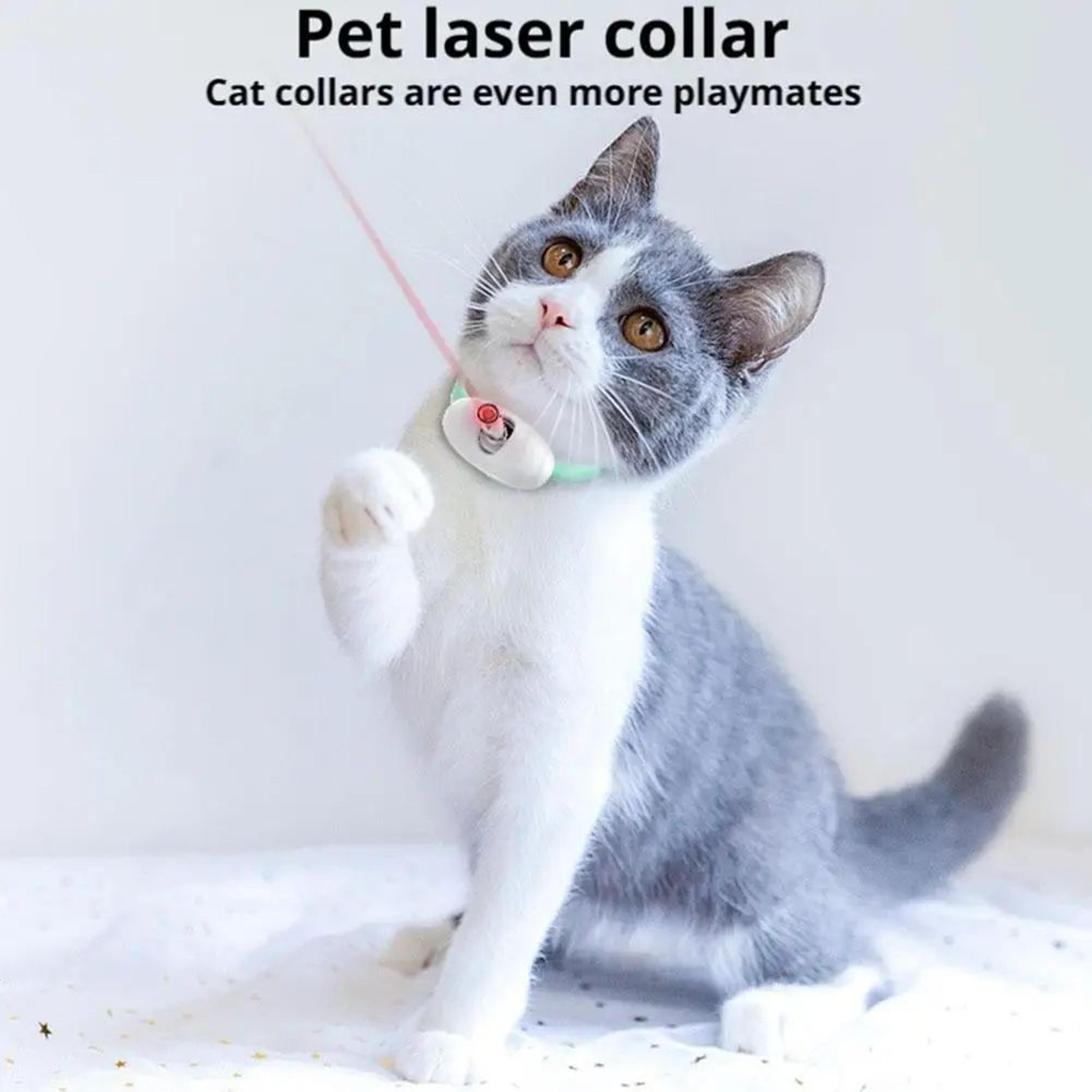 Rechargeable Smart Laser Cat Collar Interactive Pet Toy 7