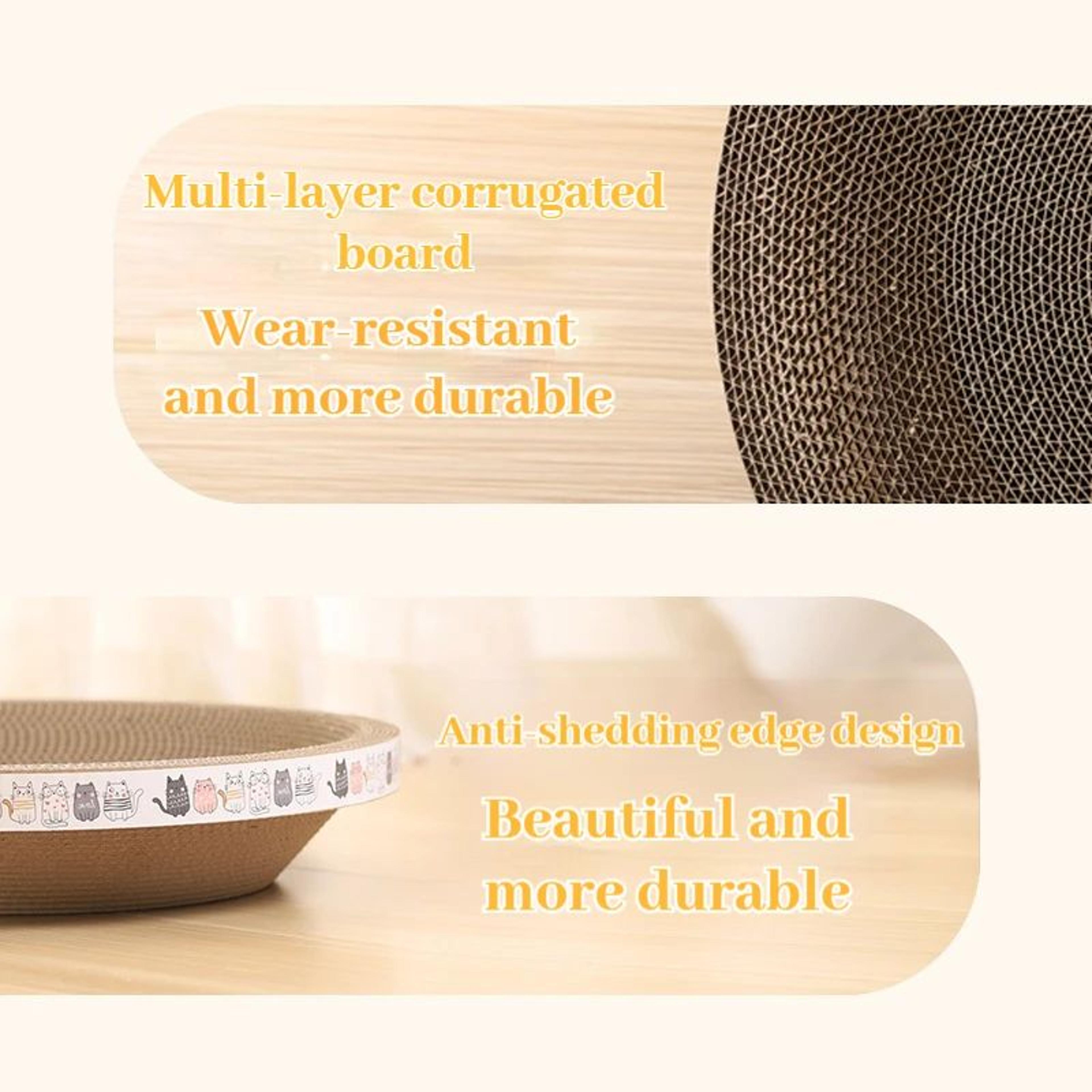 Corrugated Cat Scratching Bed With Catnip Sofa Protector 4