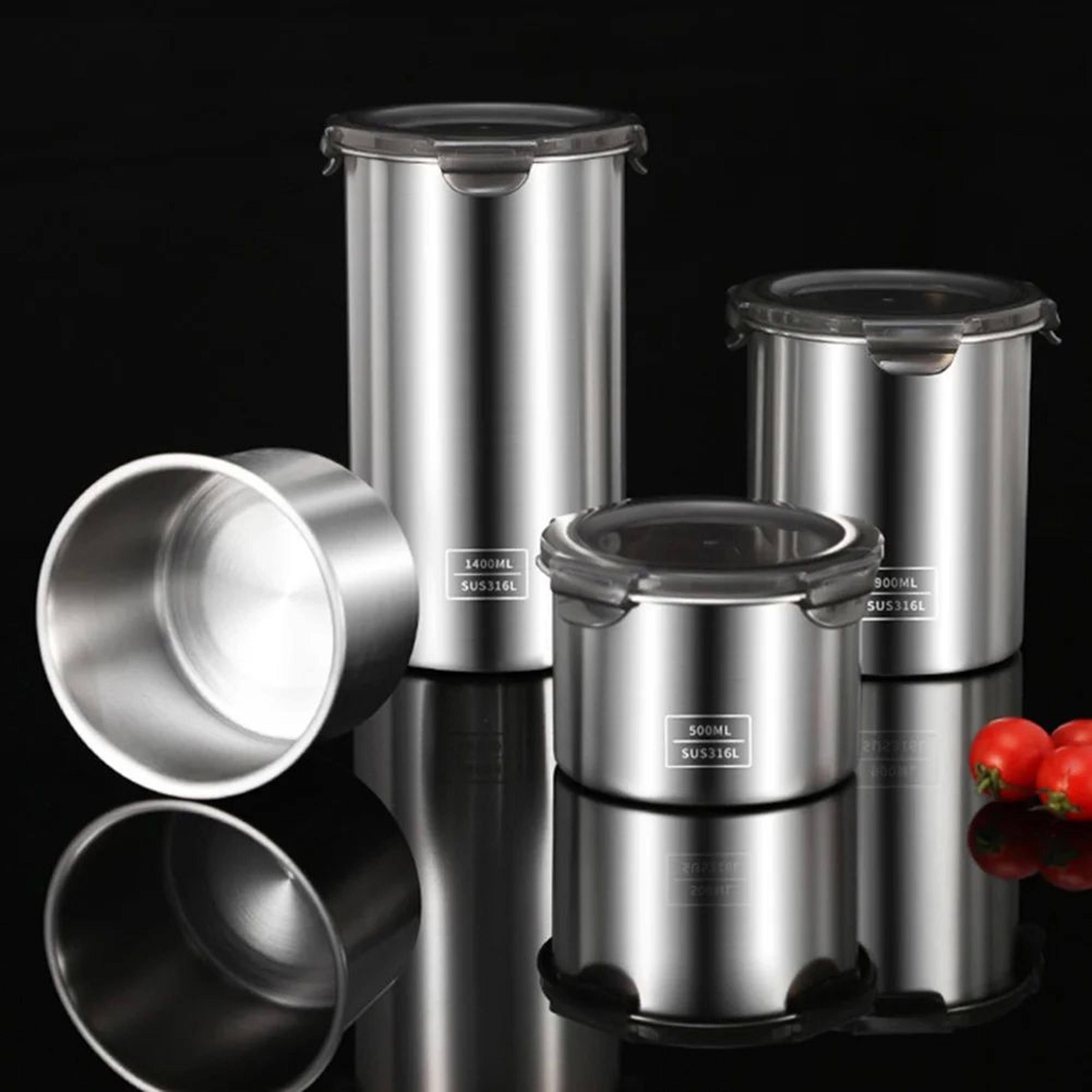 Stainless Steel Vacuum Food Storage Canister 10