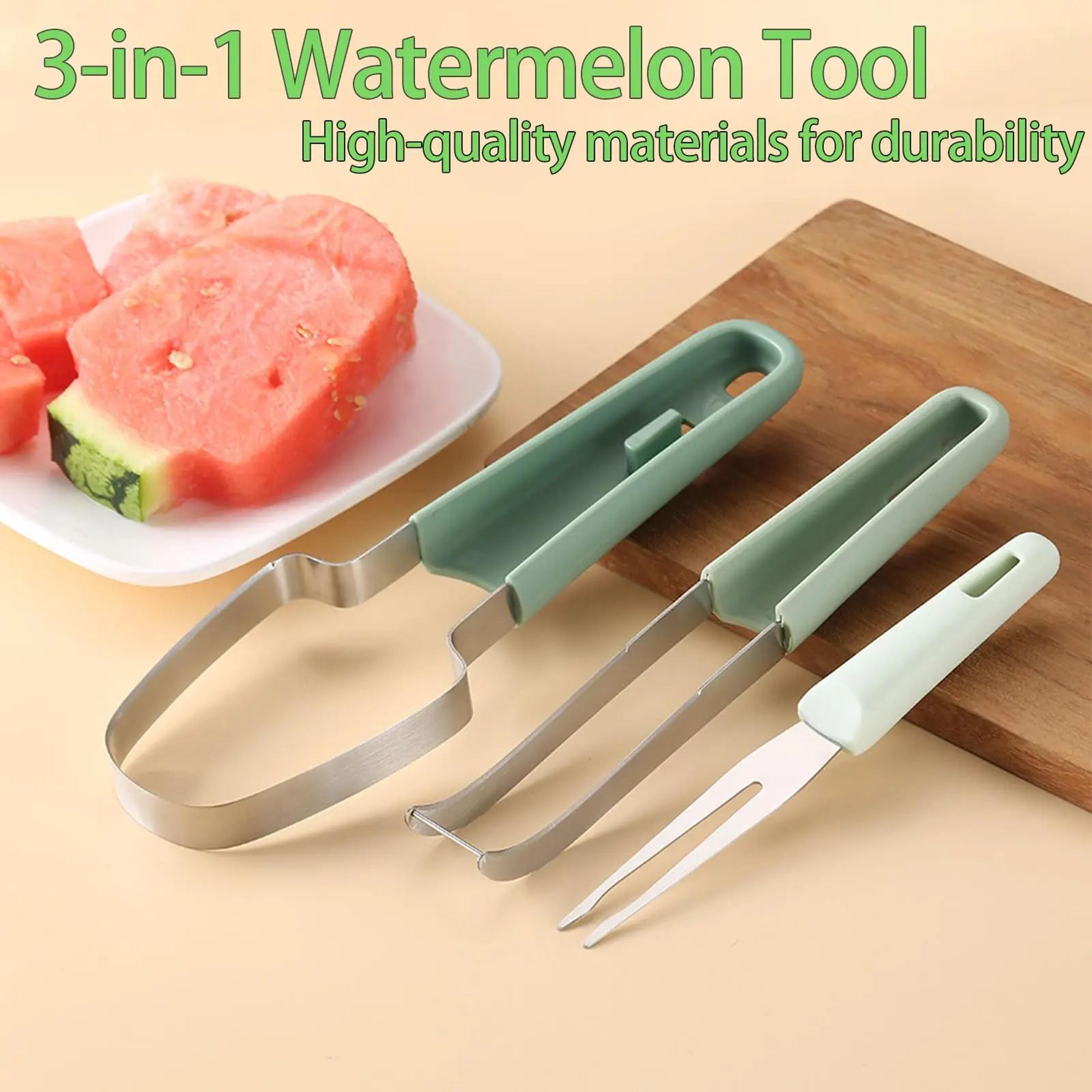 3 In 1 Stainless Steel Watermelon Slicer Fork 4