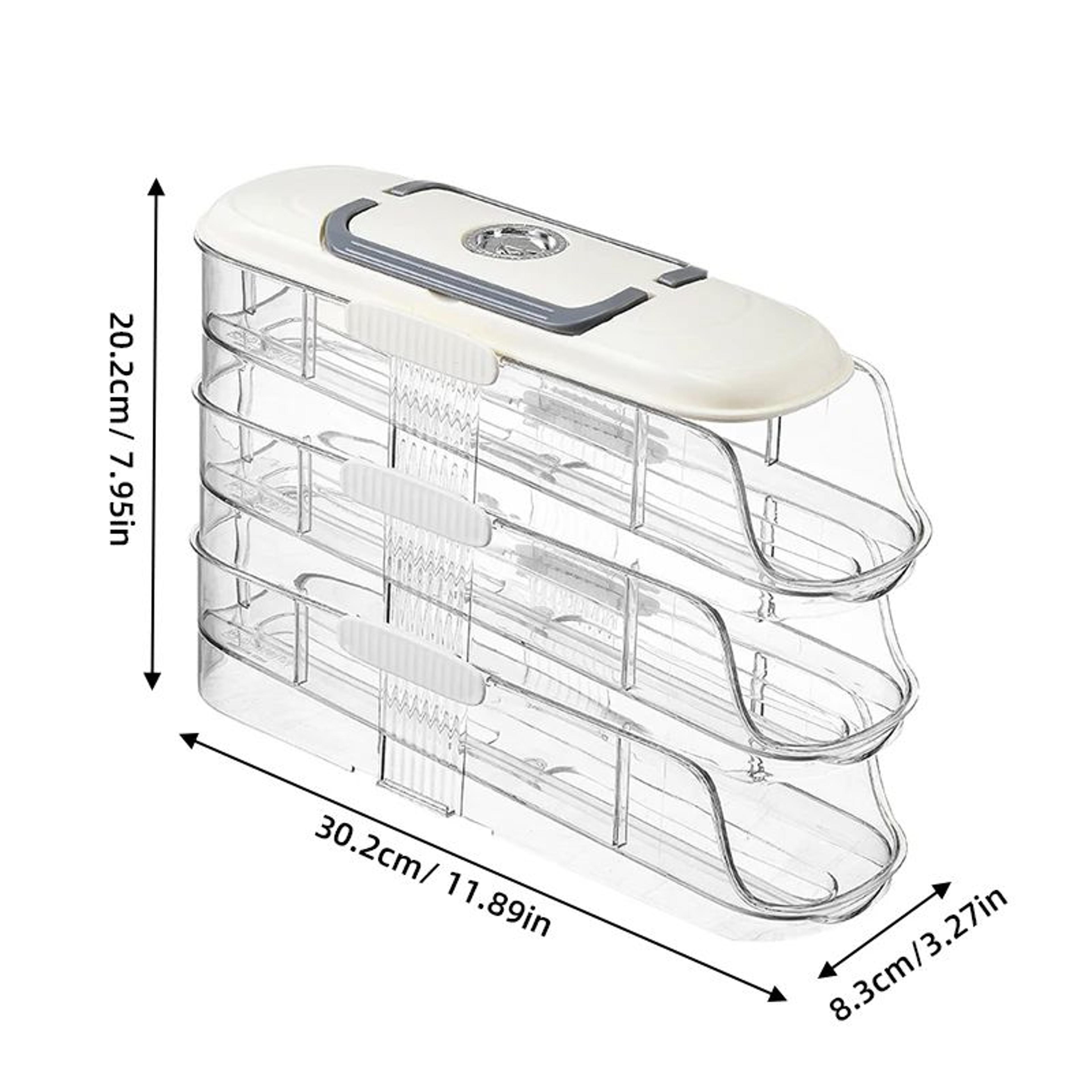 Automatic Rolling Egg Storage Box For Refrigerator Door 8