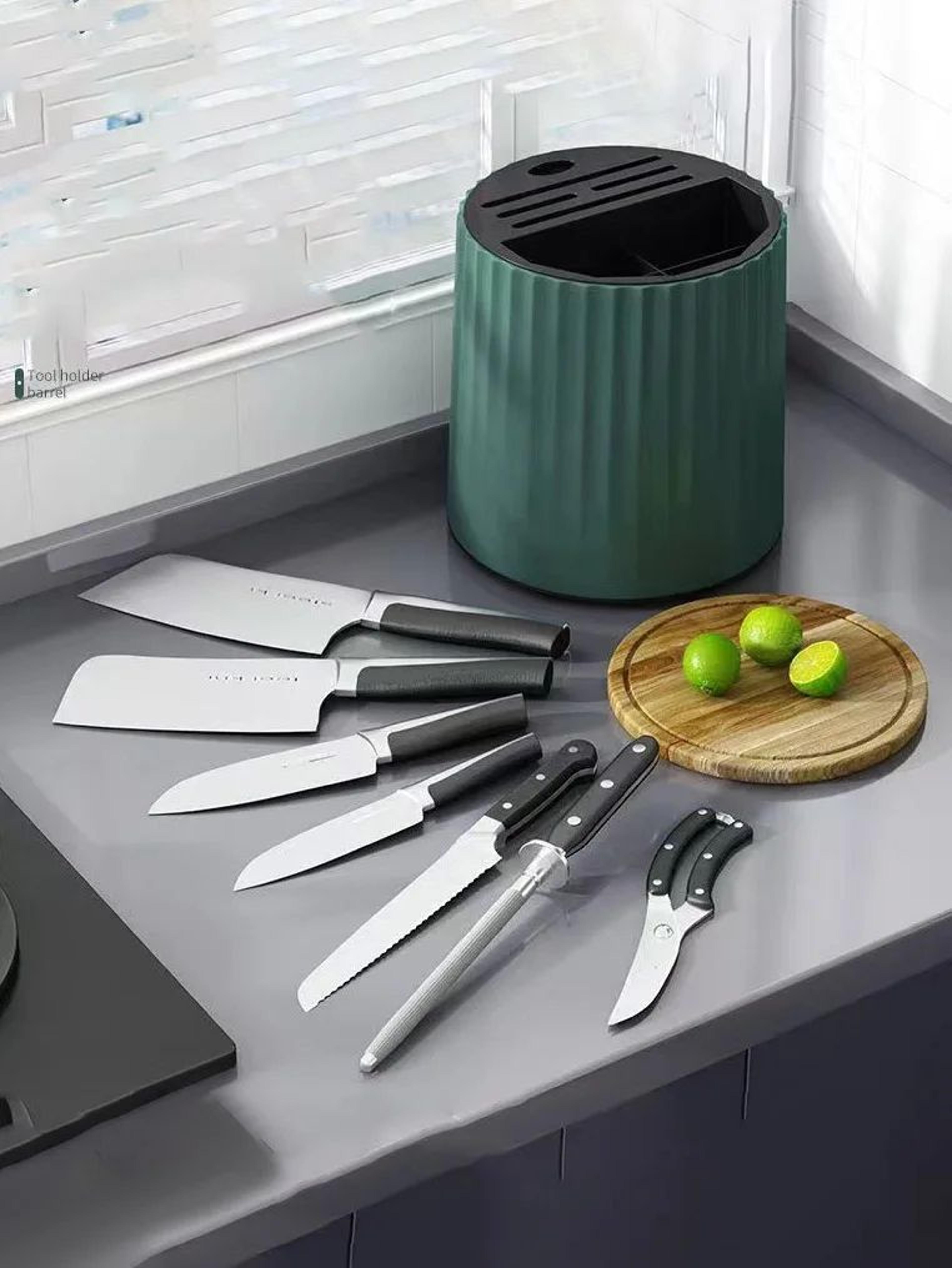 Rotating Knife And Cutlery Holder Kitchen Organizer Stand 3