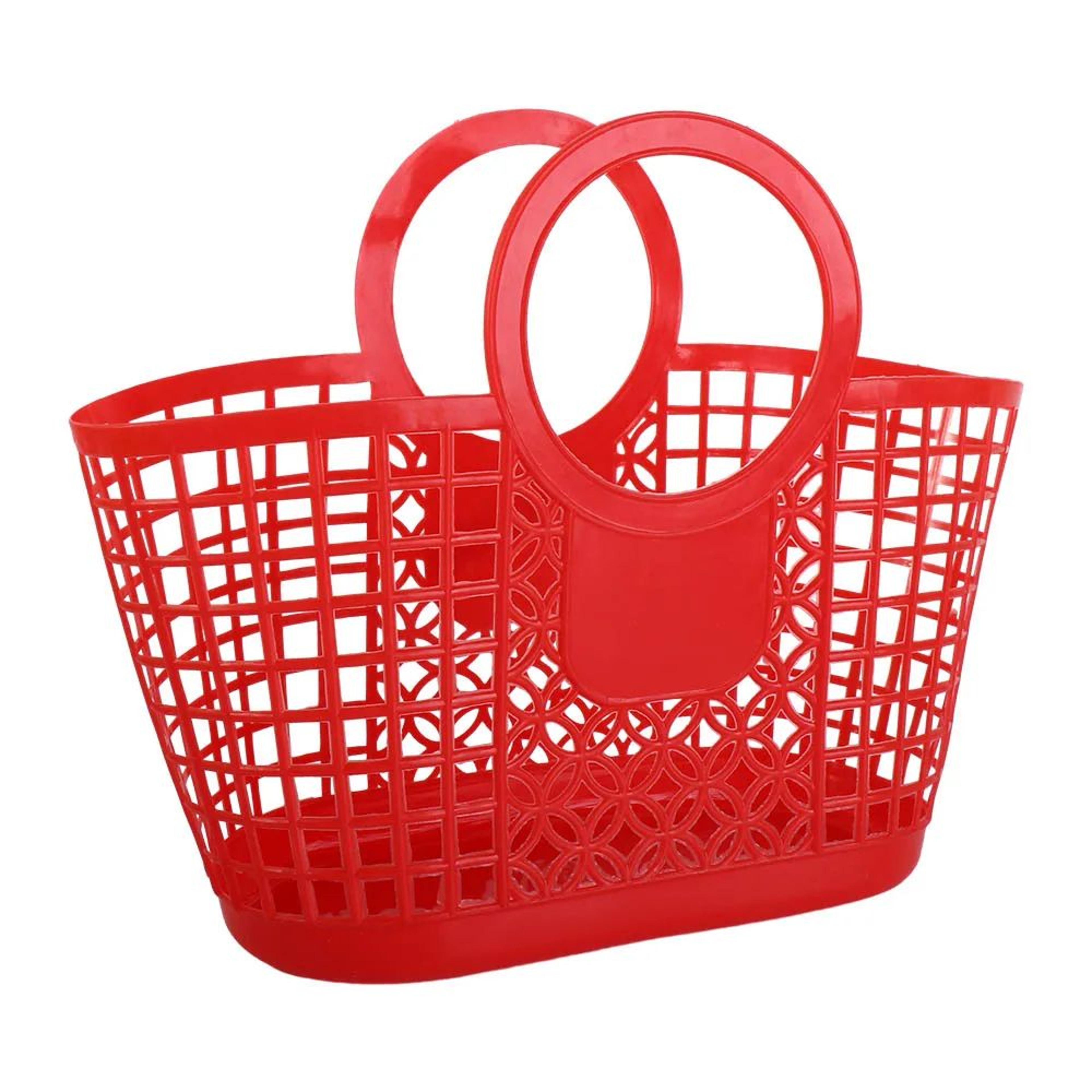 Portable Hollow Plastic Storage Basket For Kitchen And Home Organization 9
