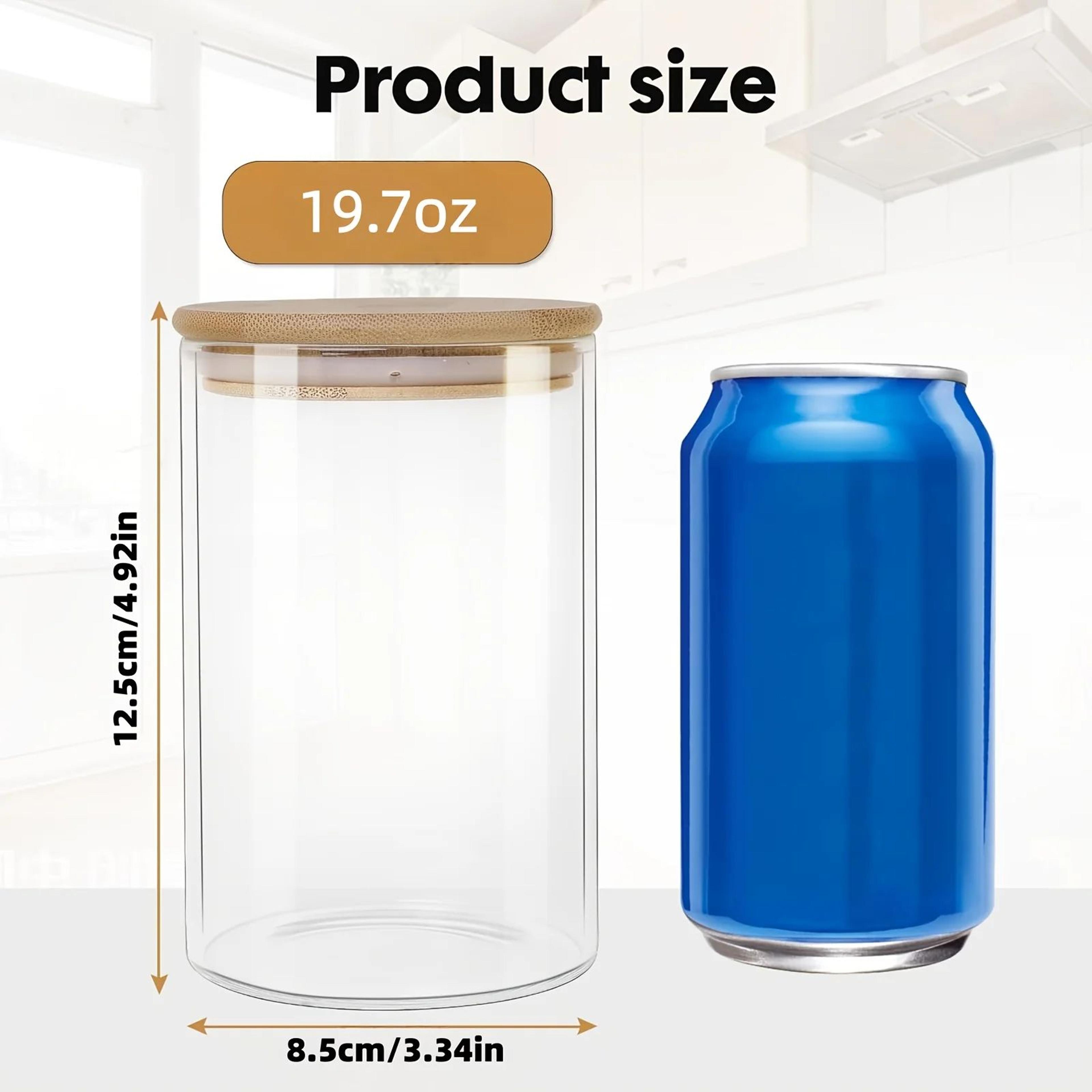 Glass Storage Jar Set With Bamboo Lids For Kitchen Organization 1