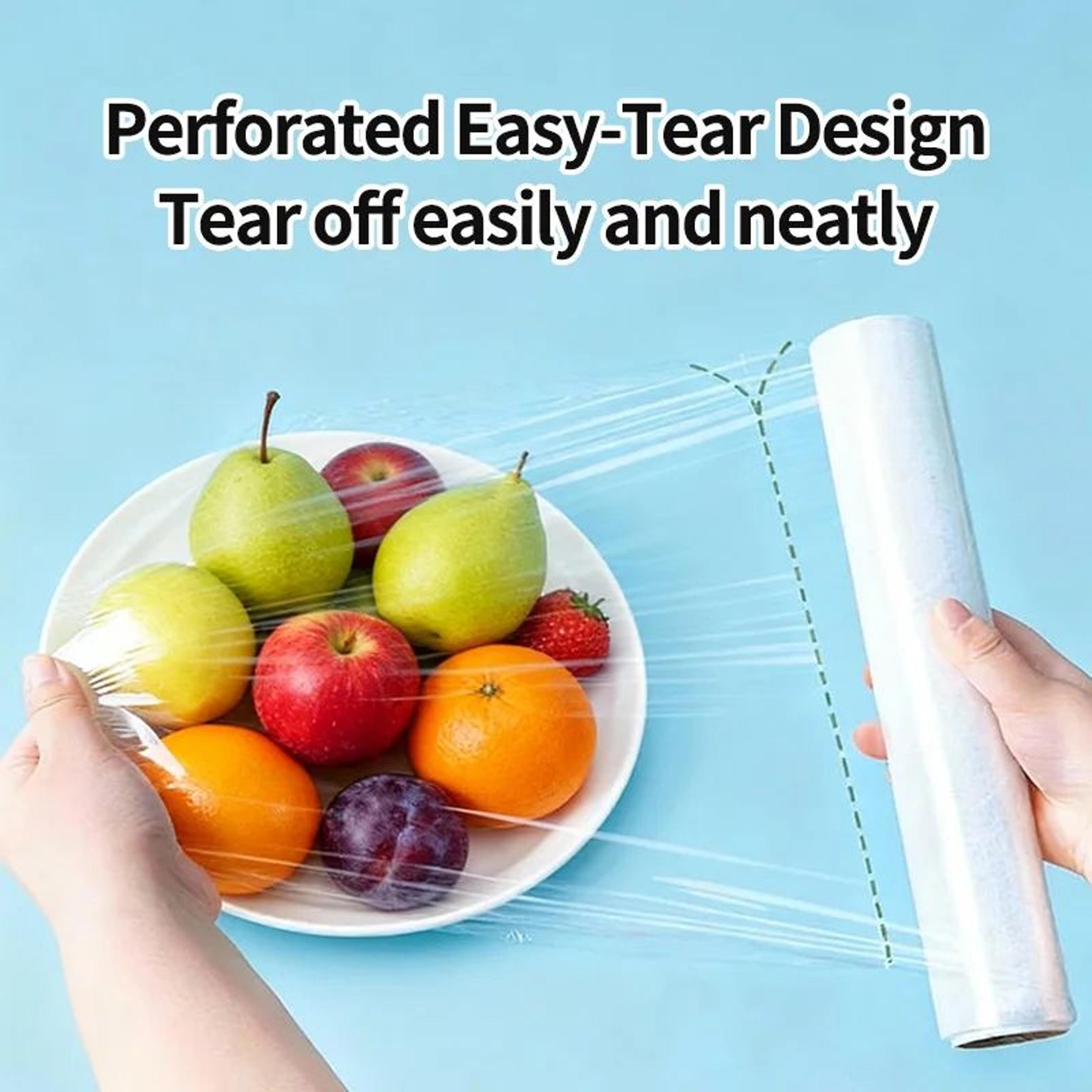 Disposable PE Cling Film Food Wrap Roll For Fresh Food Storage 2