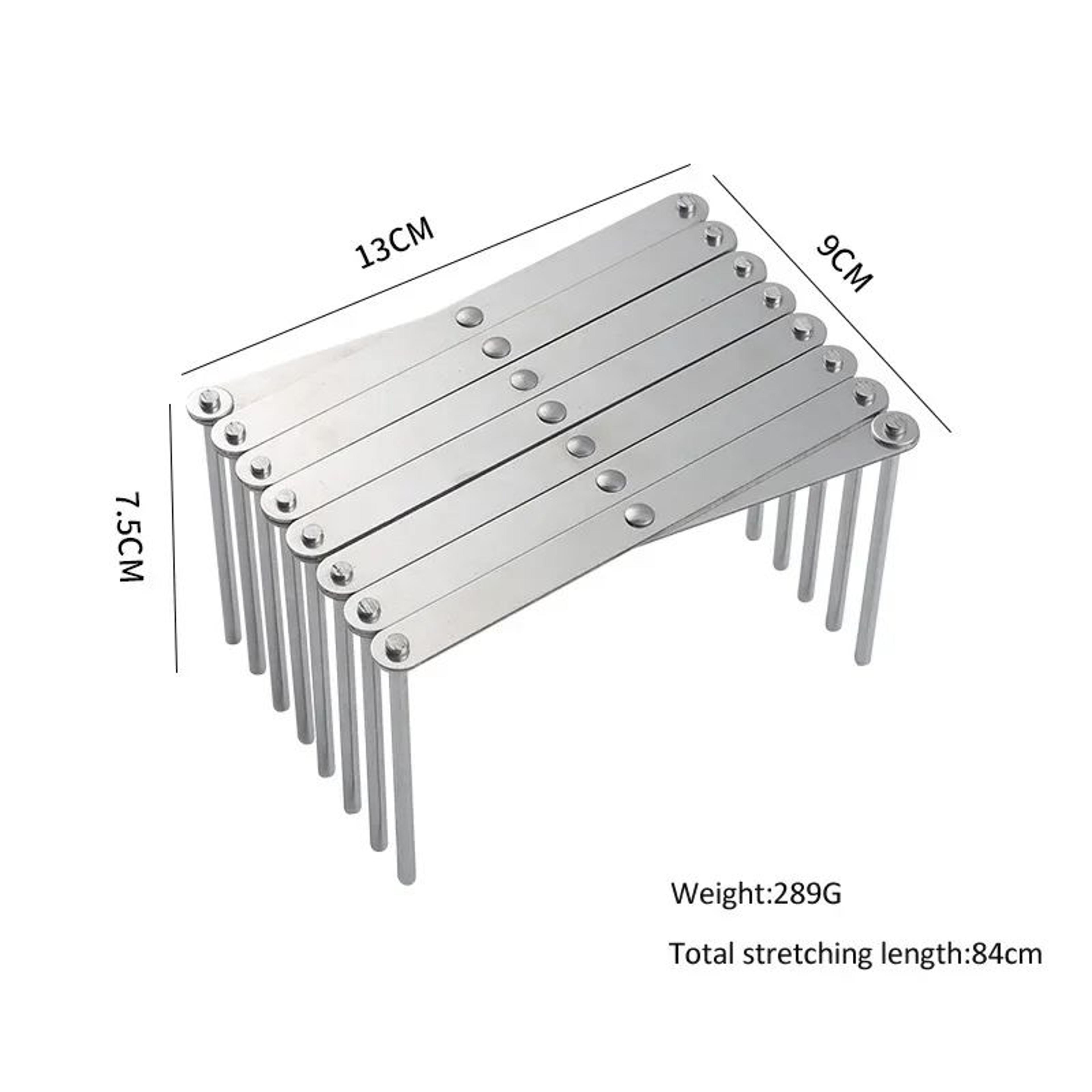 Stainless Steel Expandable Pot Lid And Dish Organizer Rack 7