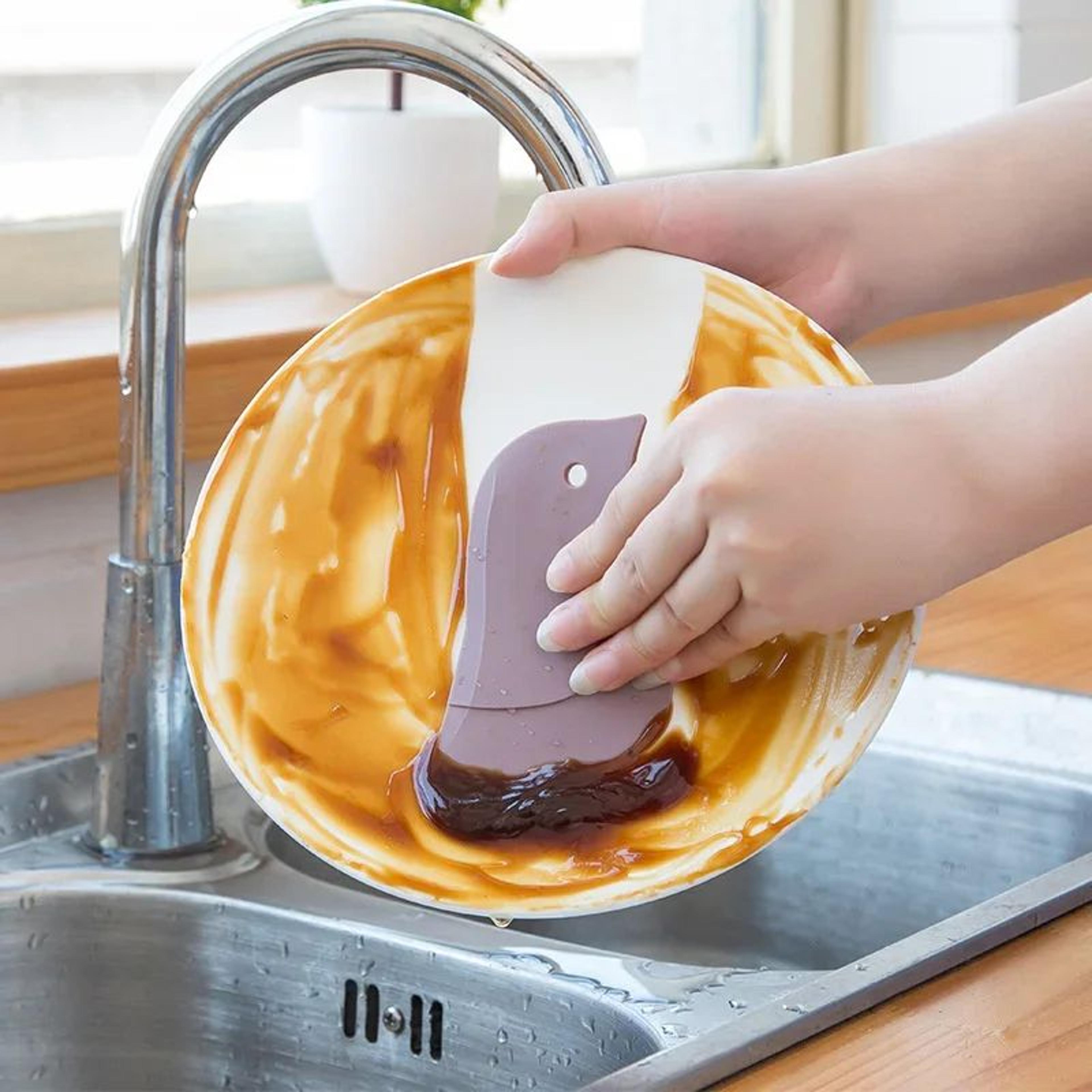 Multifunctional Silicone Kitchen Scraper Cleaning Tool 3