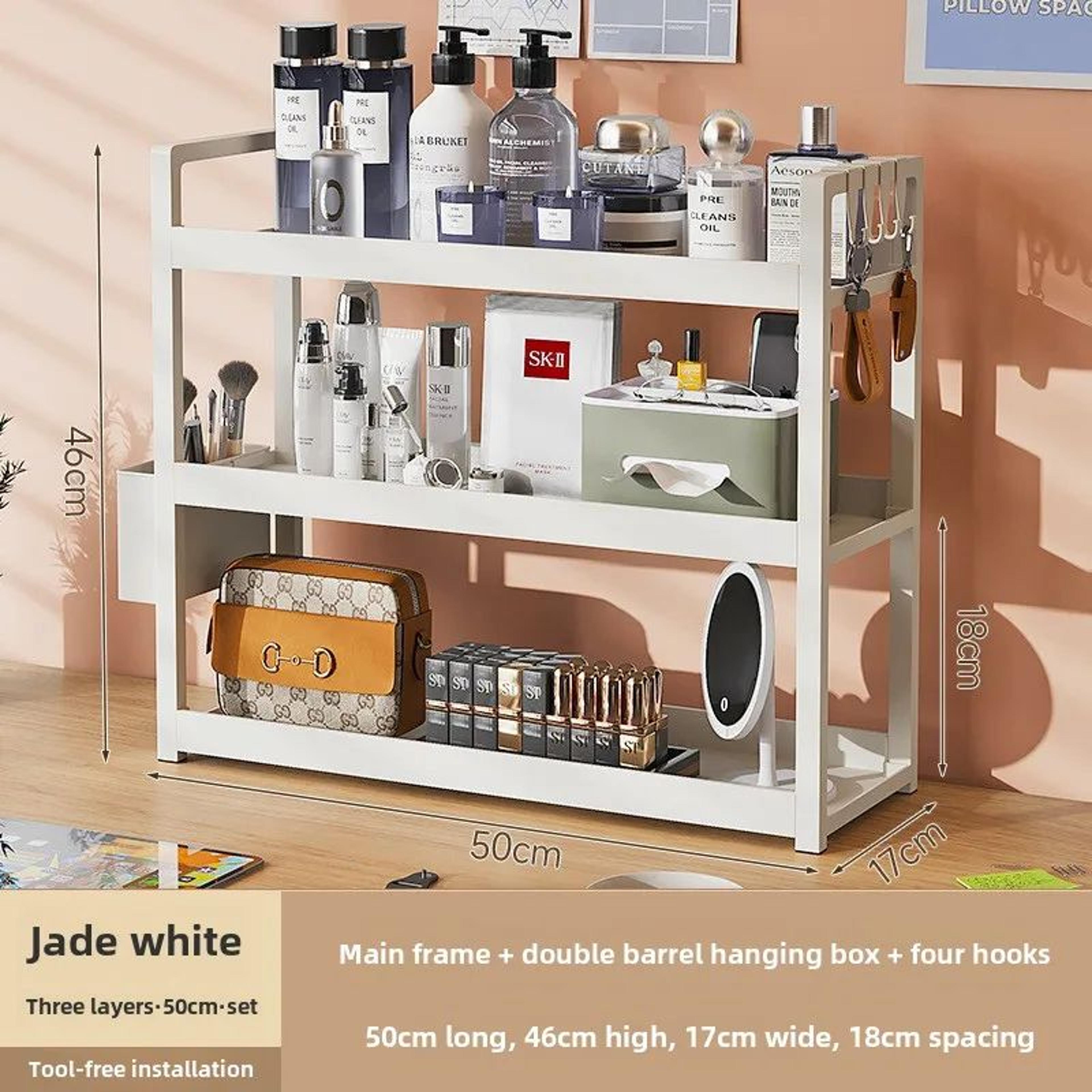 3 Tier Multifunctional Desktop Storage Shelf Organizer 6