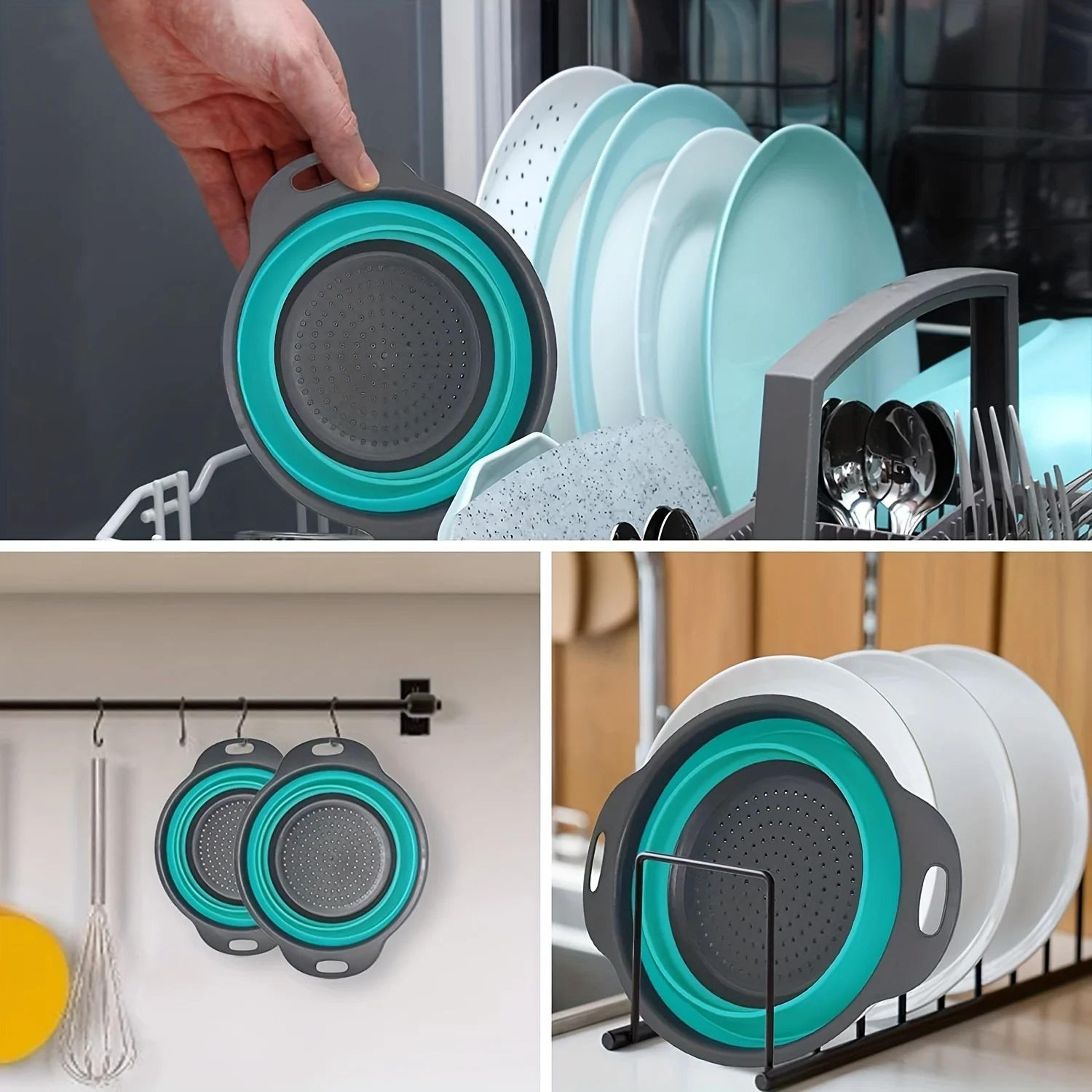 Foldable Silicone Fruit And Vegetable Drain Basket 4