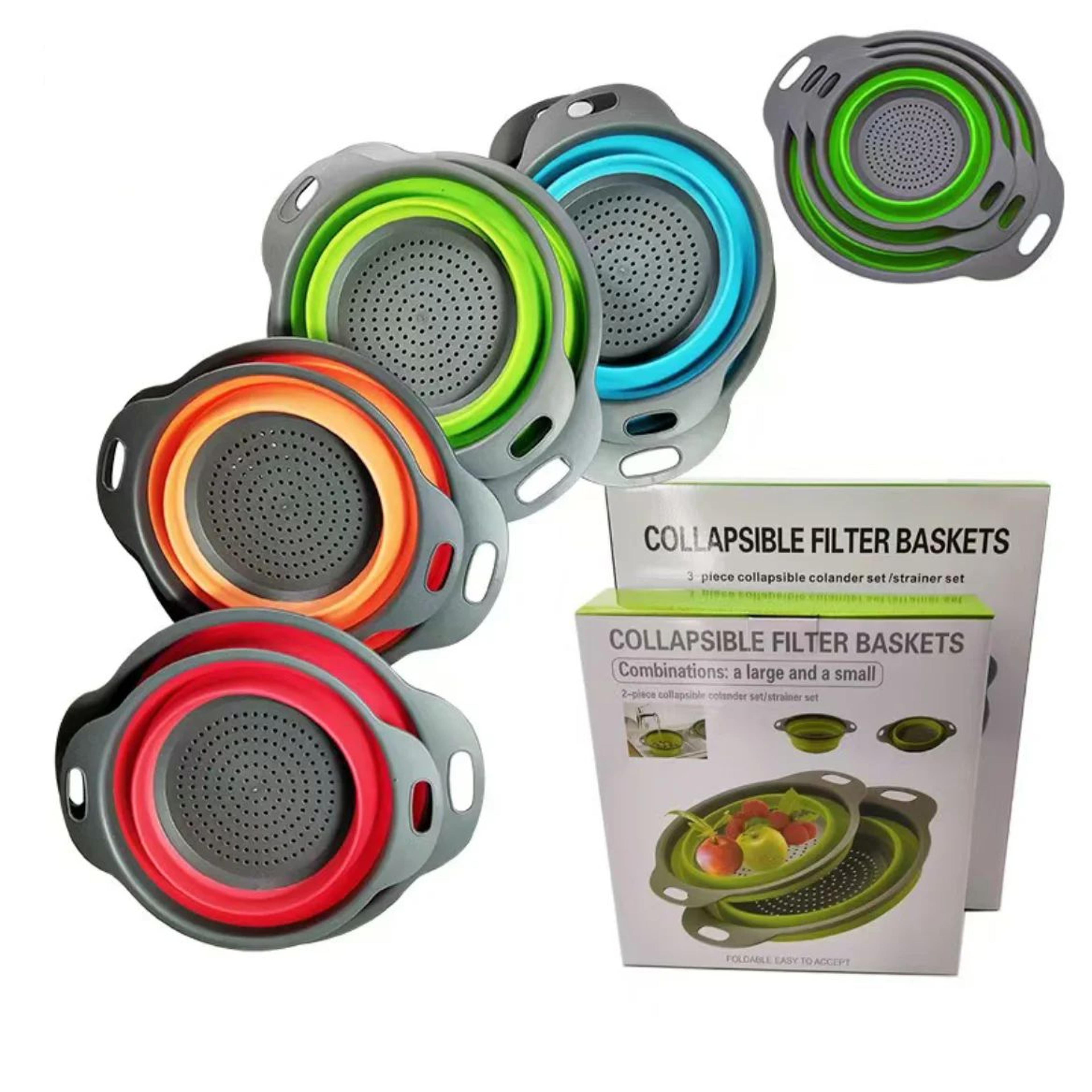 Foldable Silicone Fruit And Vegetable Drain Basket 10