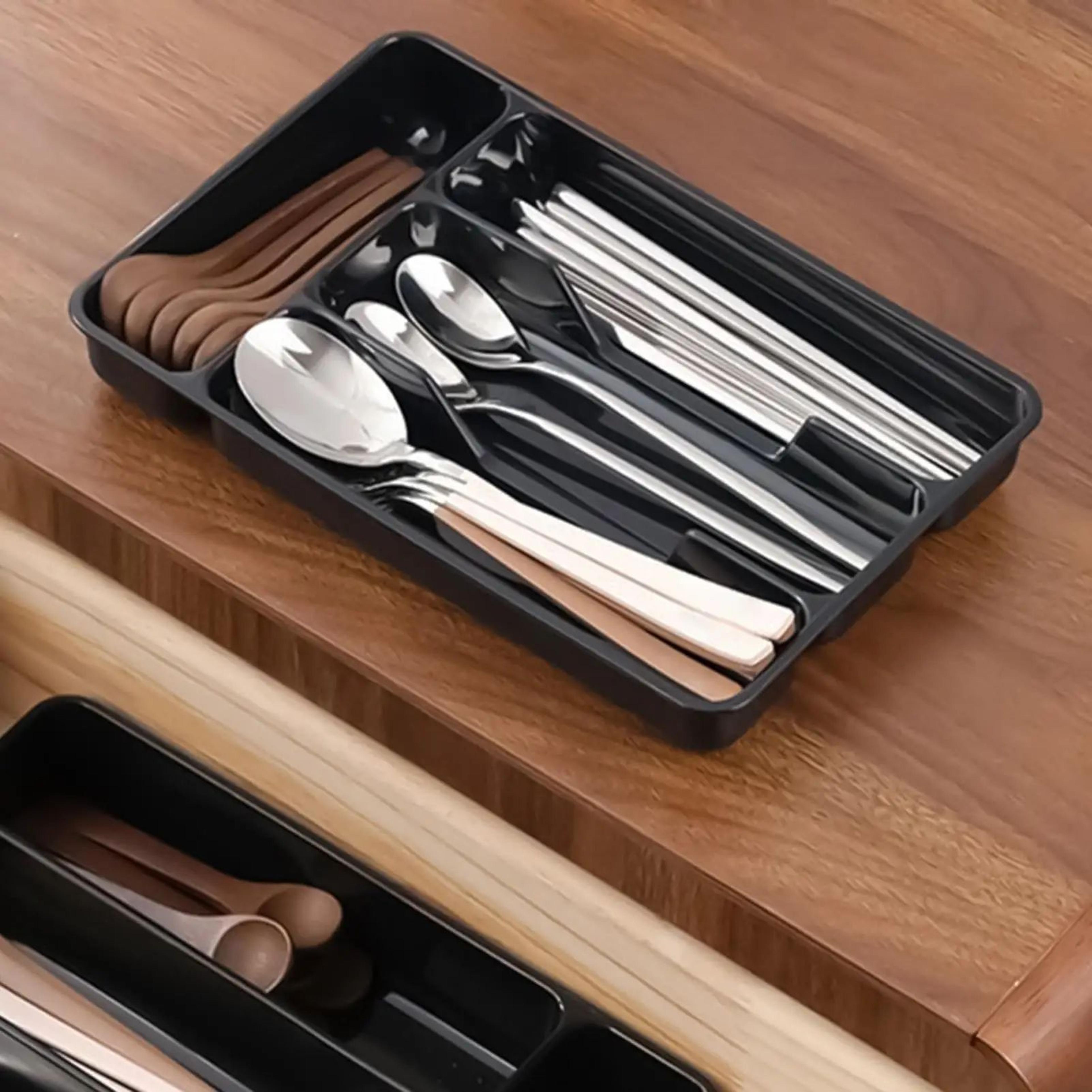 4 Compartment Silverware Organizer Holder 3