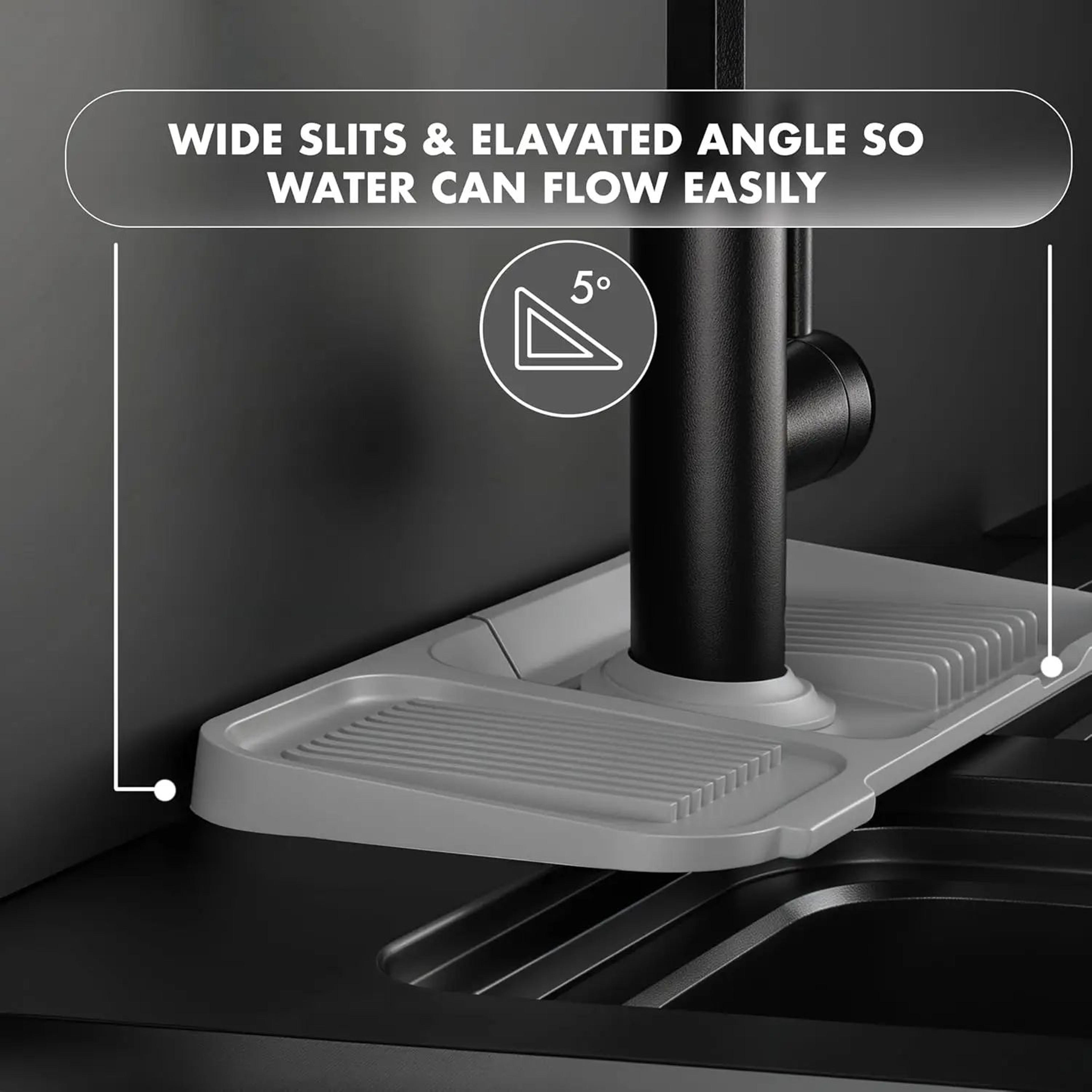 Silicone Sink Splash Guard And Faucet Drip Tray 4