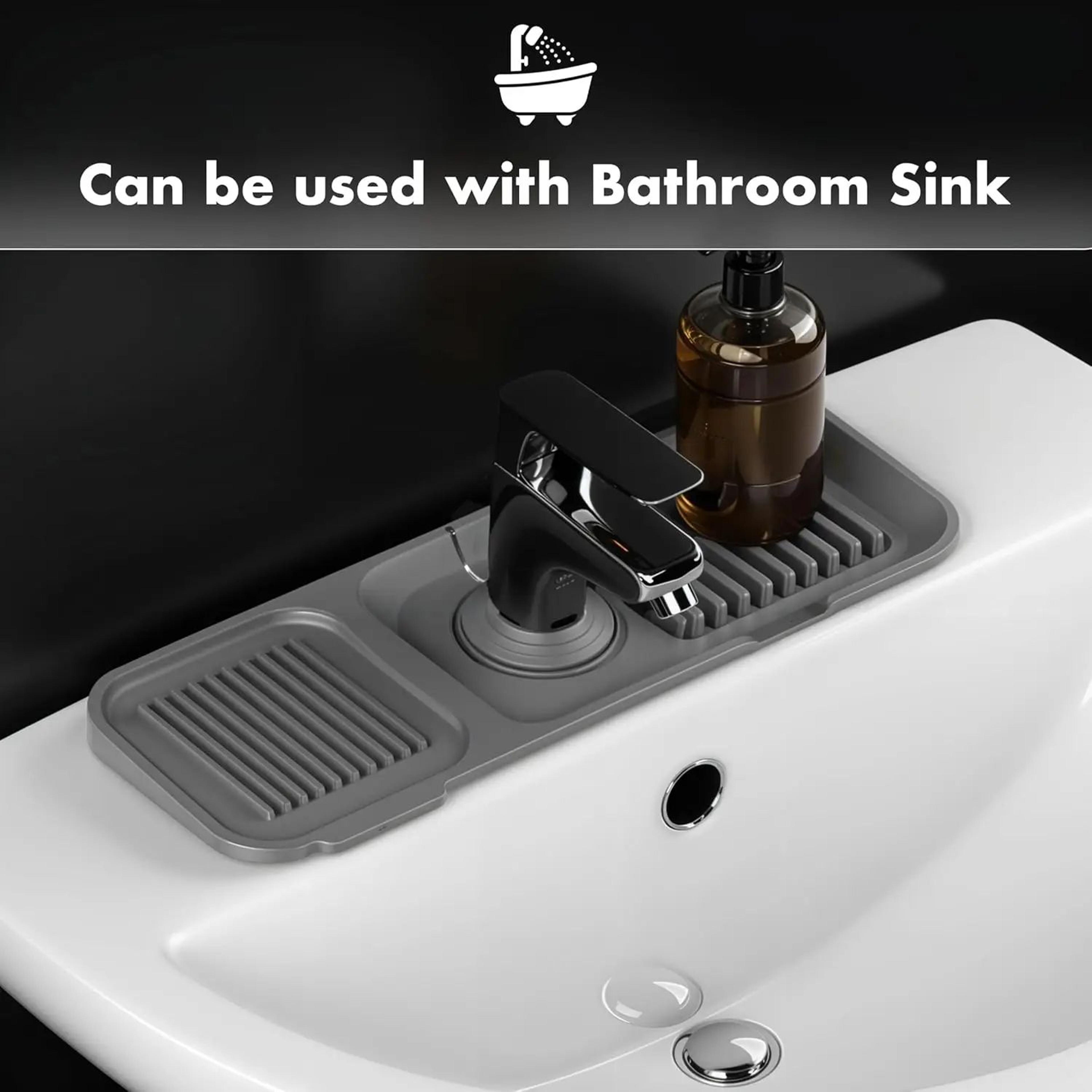 Silicone Sink Splash Guard And Faucet Drip Tray 5