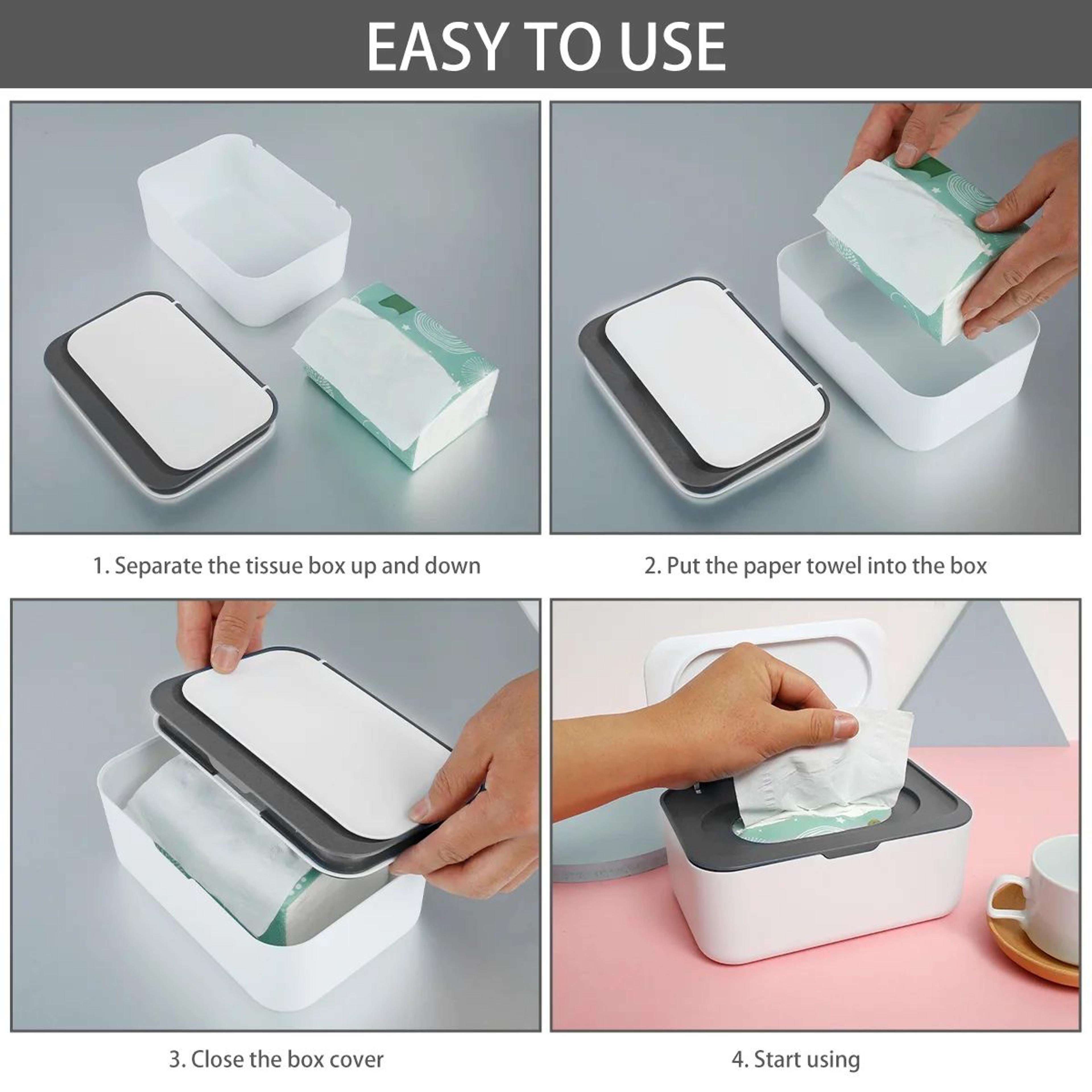 Large Capacity Wet Wipes Storage Box With Lid 6