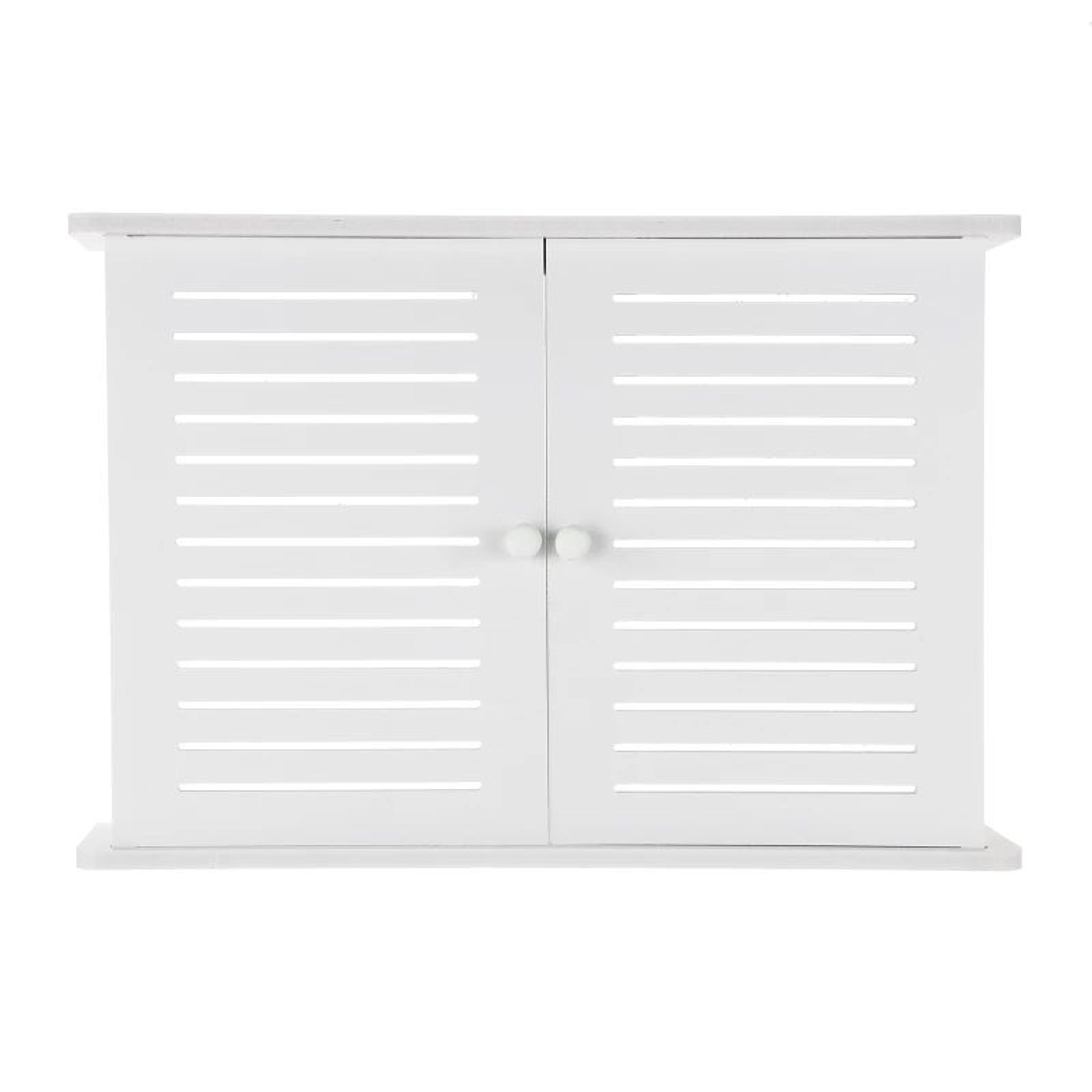 Wall Mounted WiFi Router Storage Shelf Cable Organizer Box 1
