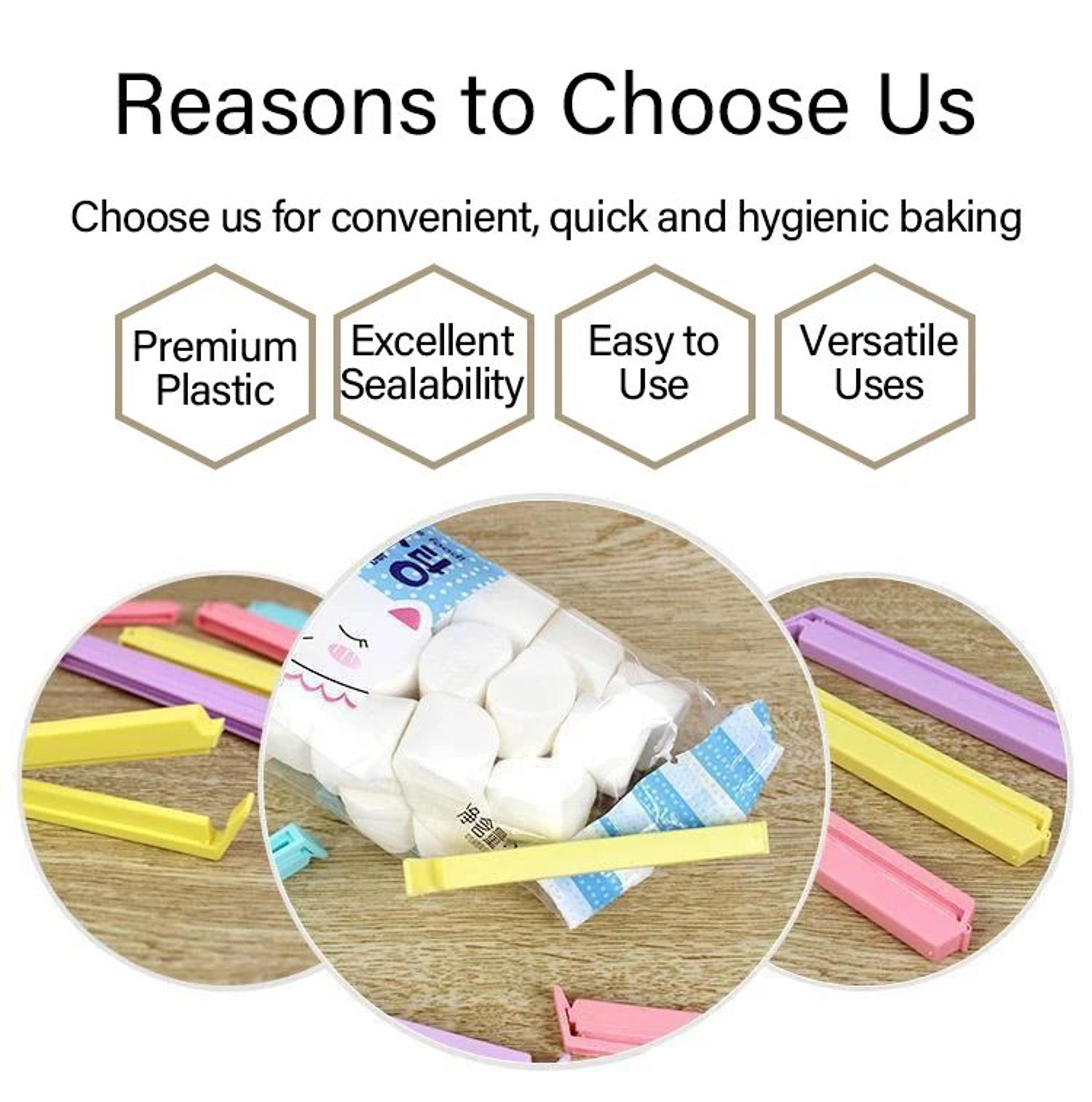 Portable Food Storage Bag Sealing Clips Set 6