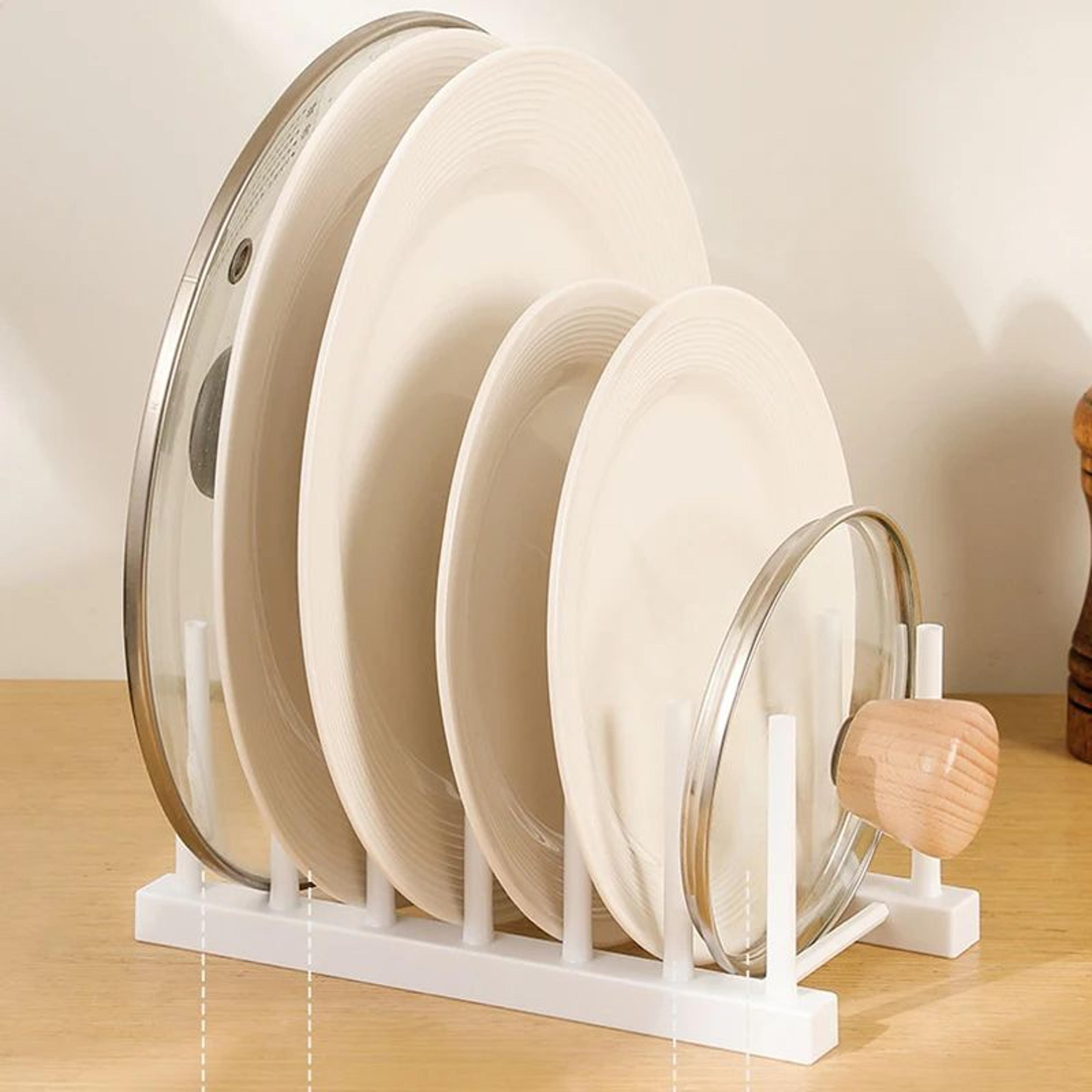 Detachable Dish Drainer And Pot Lid Storage Rack 4