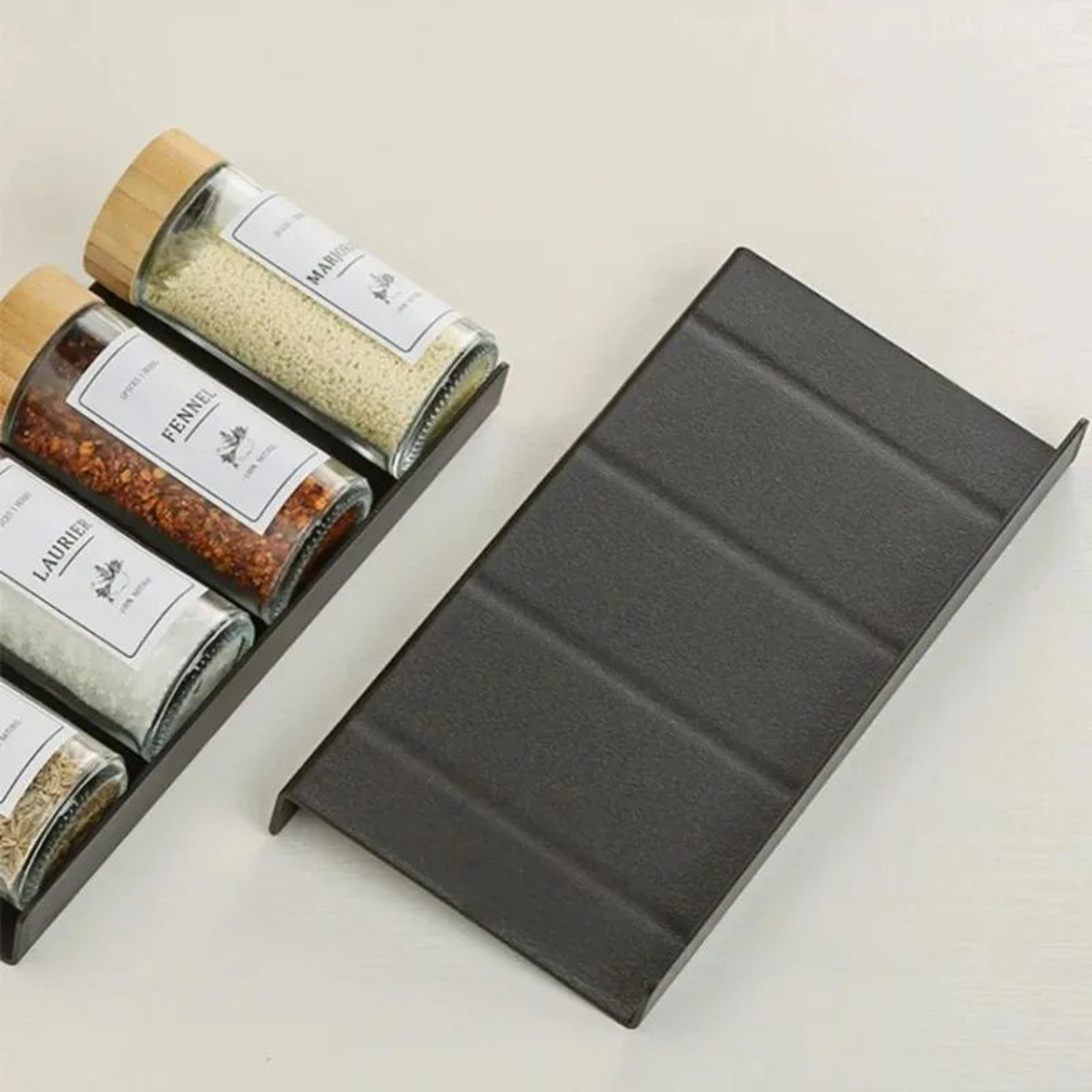Adjustable 4 Tier Spice Drawer Organizer Rack 5
